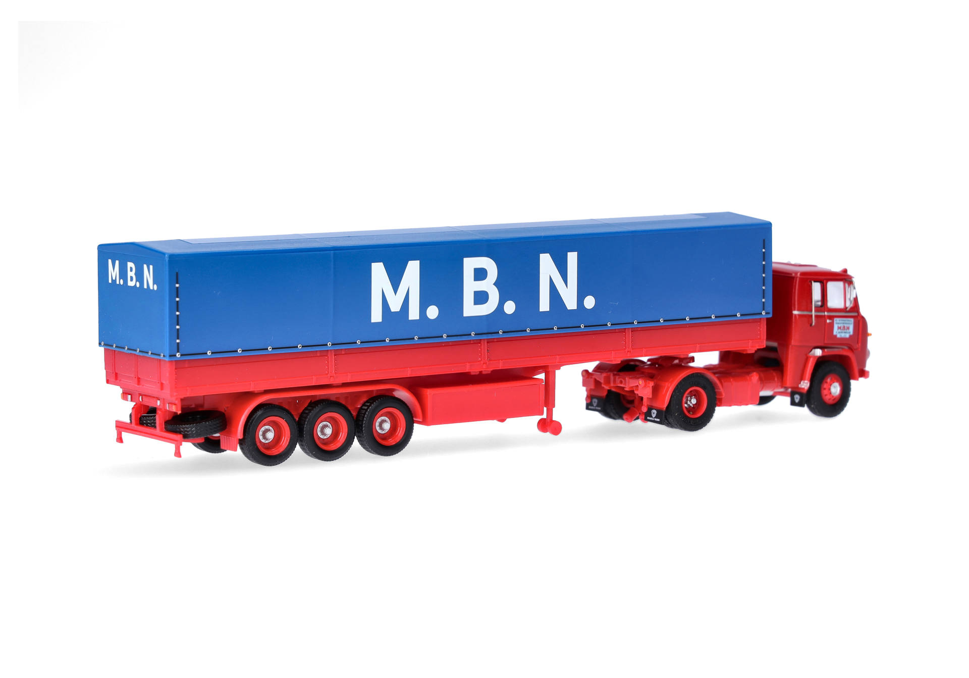 Scania LB 76 Planen-Sattelzug "M.B.N." (Niederlande/Sint Jacobi Parochie)