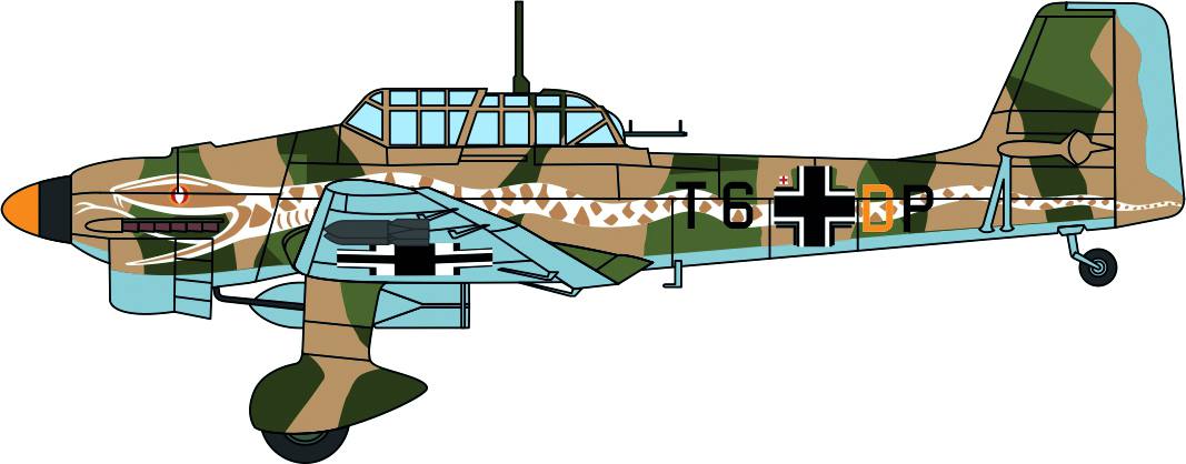 Junkers Ju87 Stuka - 6/StG 2 "Immelmann", Libya 1941(ohne Hakenkreuz)