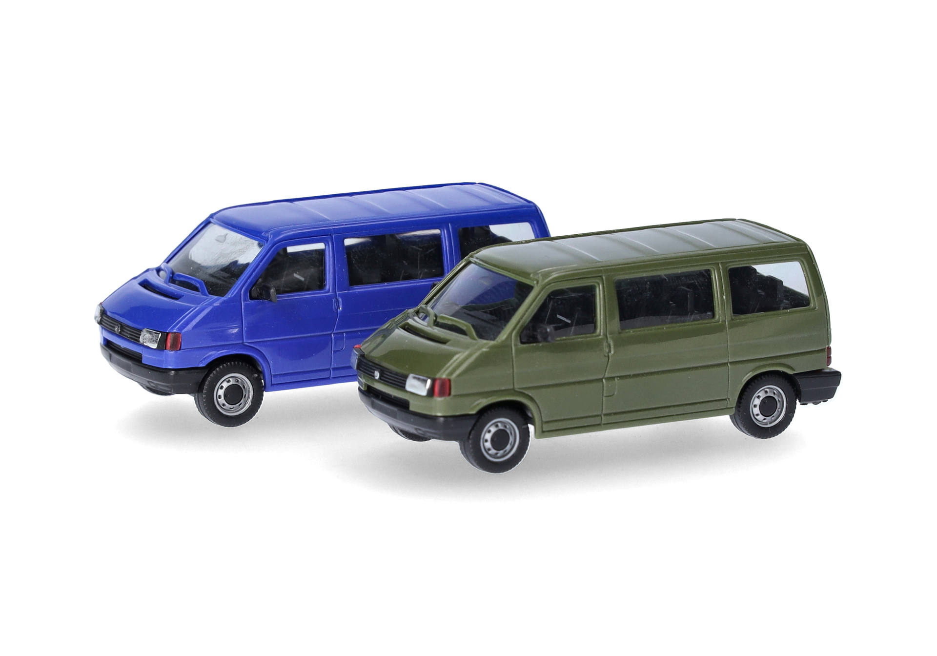Herpa MiniKit: Volkswagen (VW) T4 Bus, olivgrün/ultramarinblau 