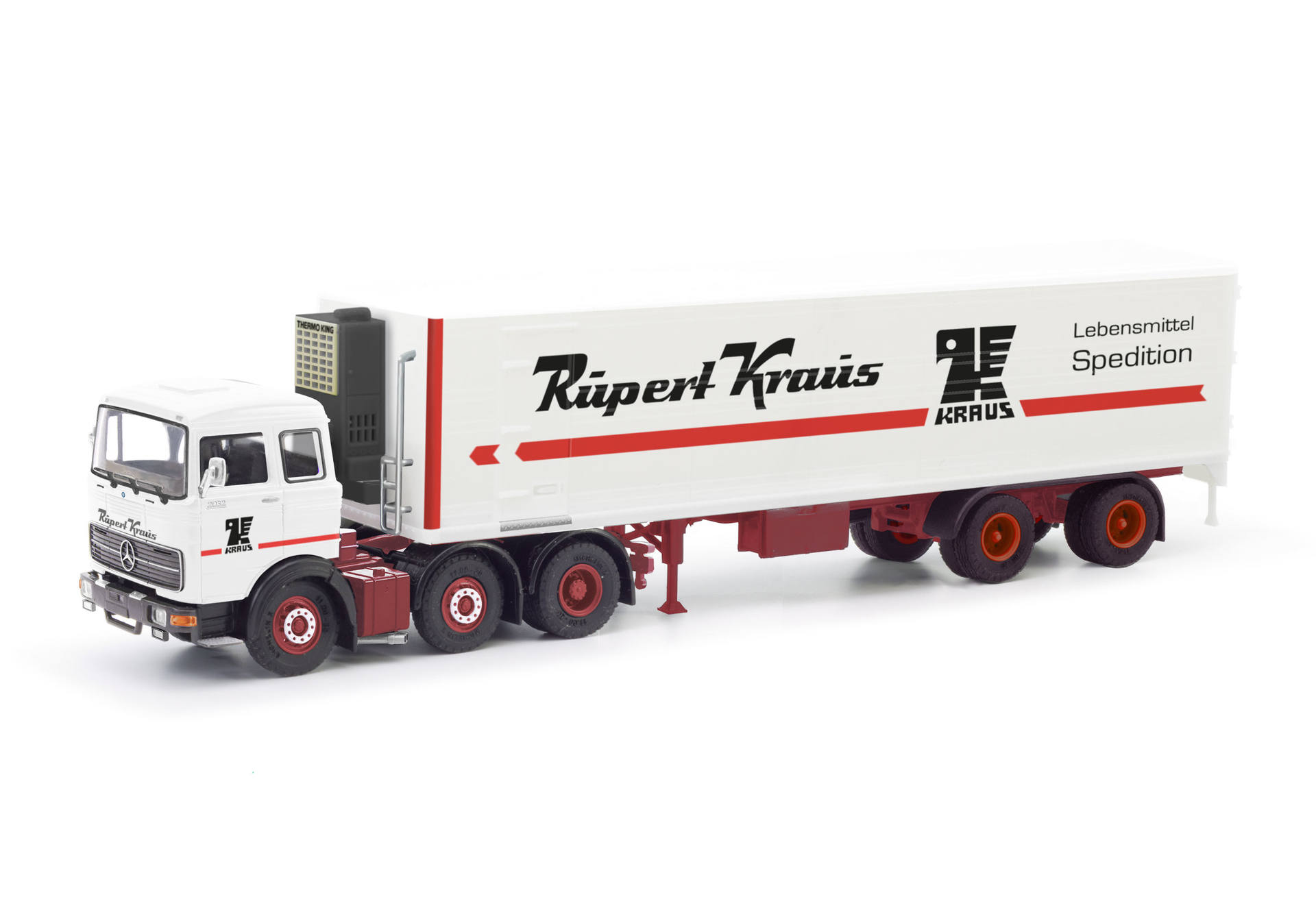 Mercedes-Benz LPS 2032 refrigerated box semitrailer truck "Rupert Kraus"