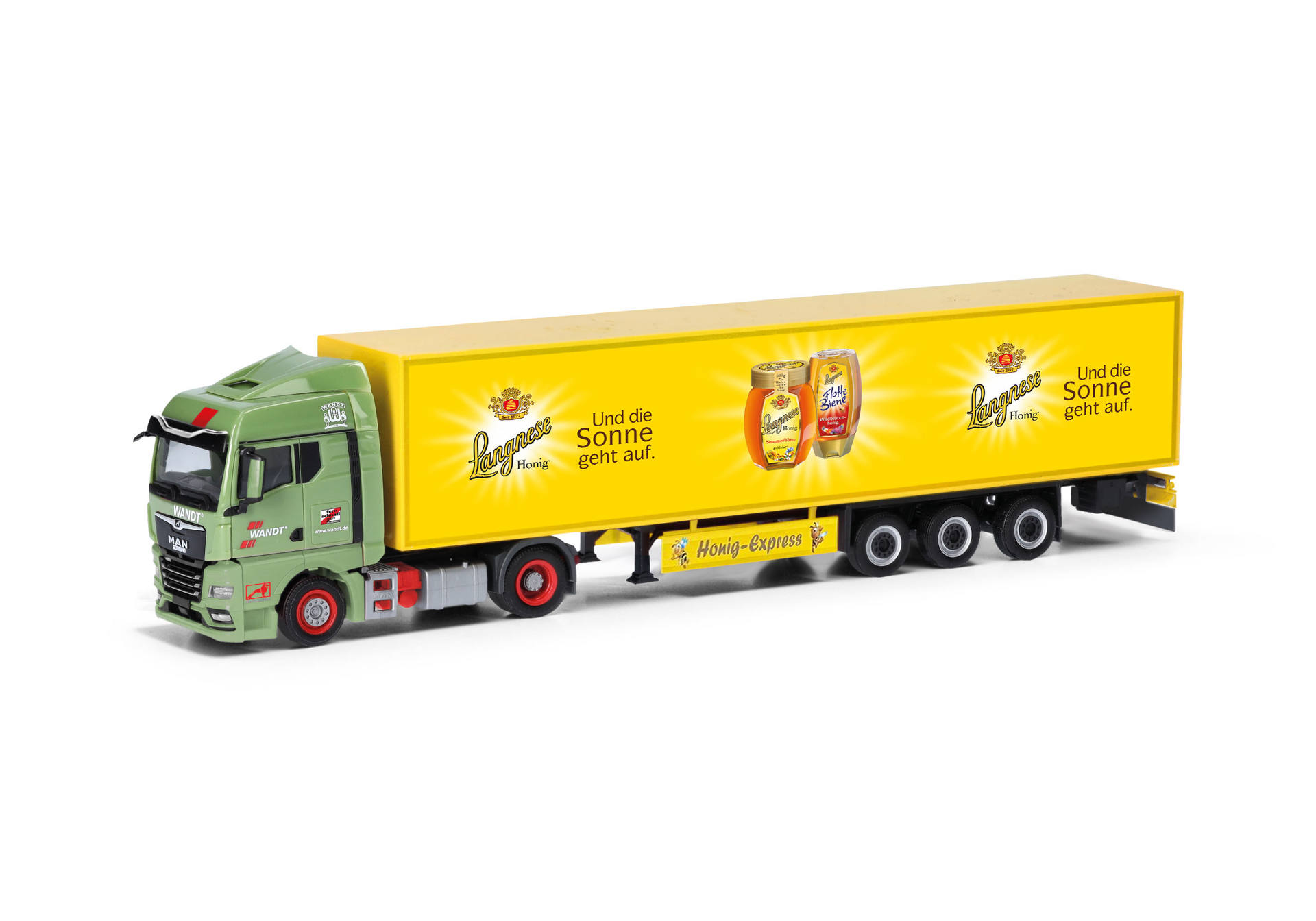 MAN TGX GM box semitrailer truck "Wandt/Langnese"