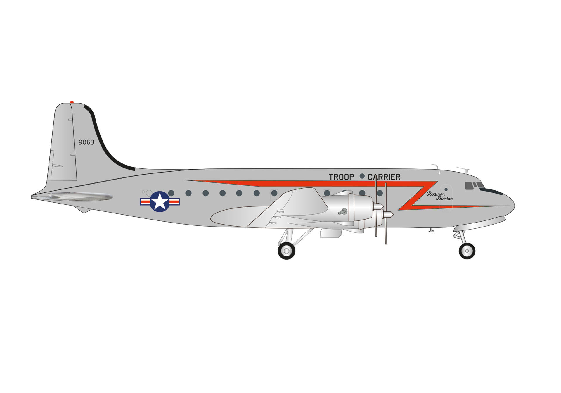 U.S. Air Force Douglas C-54 Skymaster “Rosinenbomber” – 44-9063