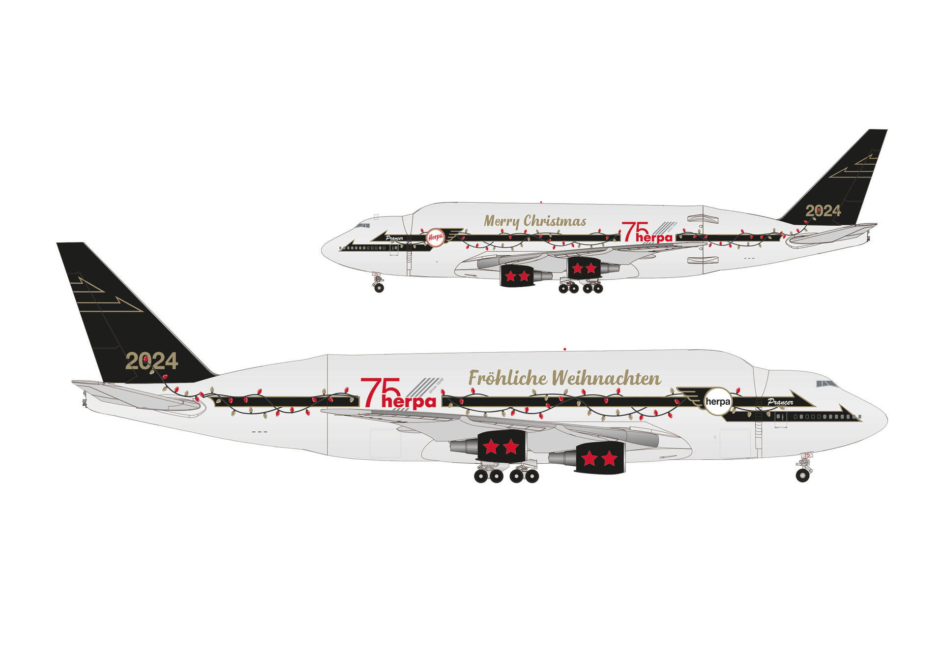 Christmas 2024 Boeing 747LCF Dreamlifter – “Prancer”