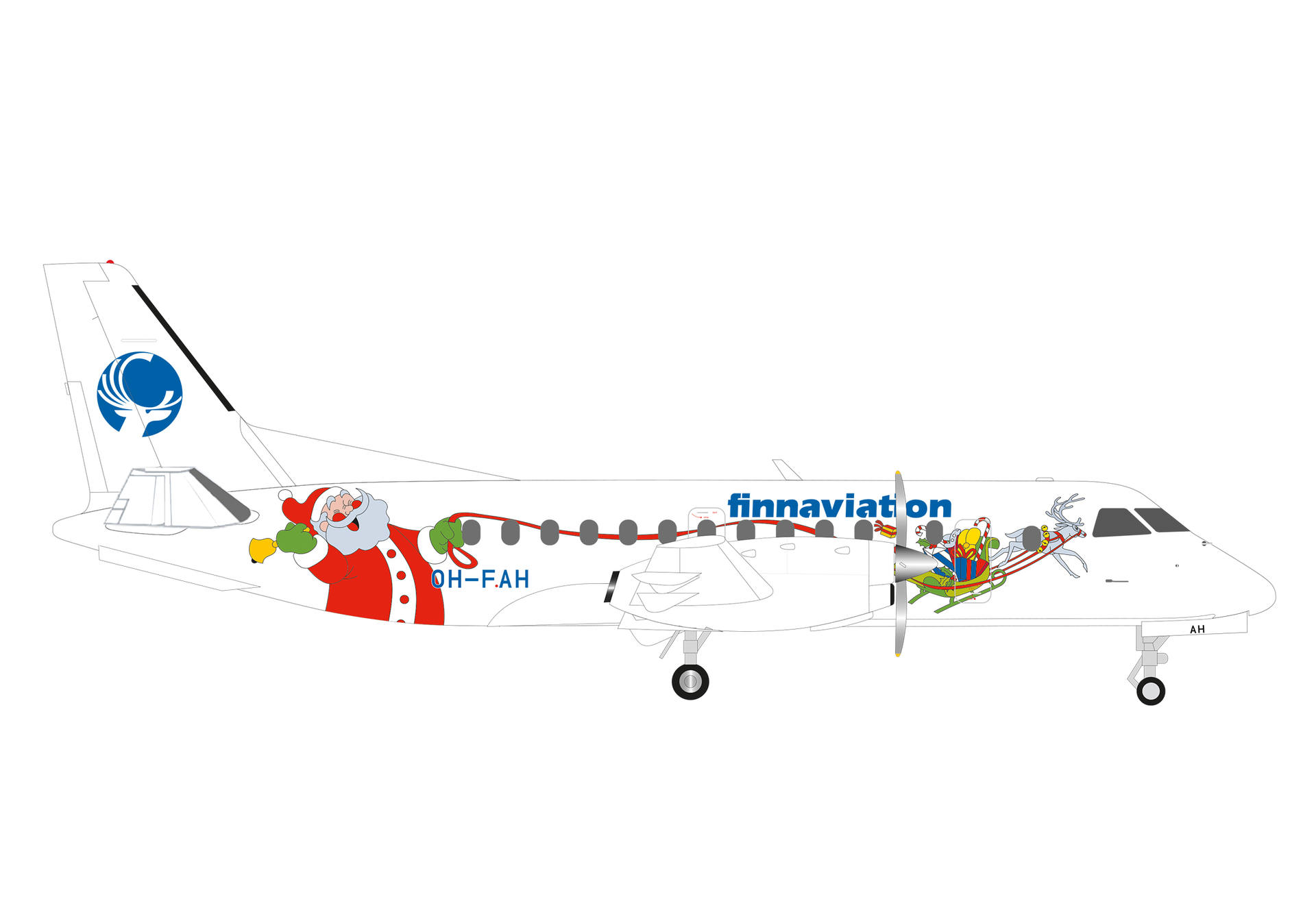 Finnaviation Saab 340 "Santa"