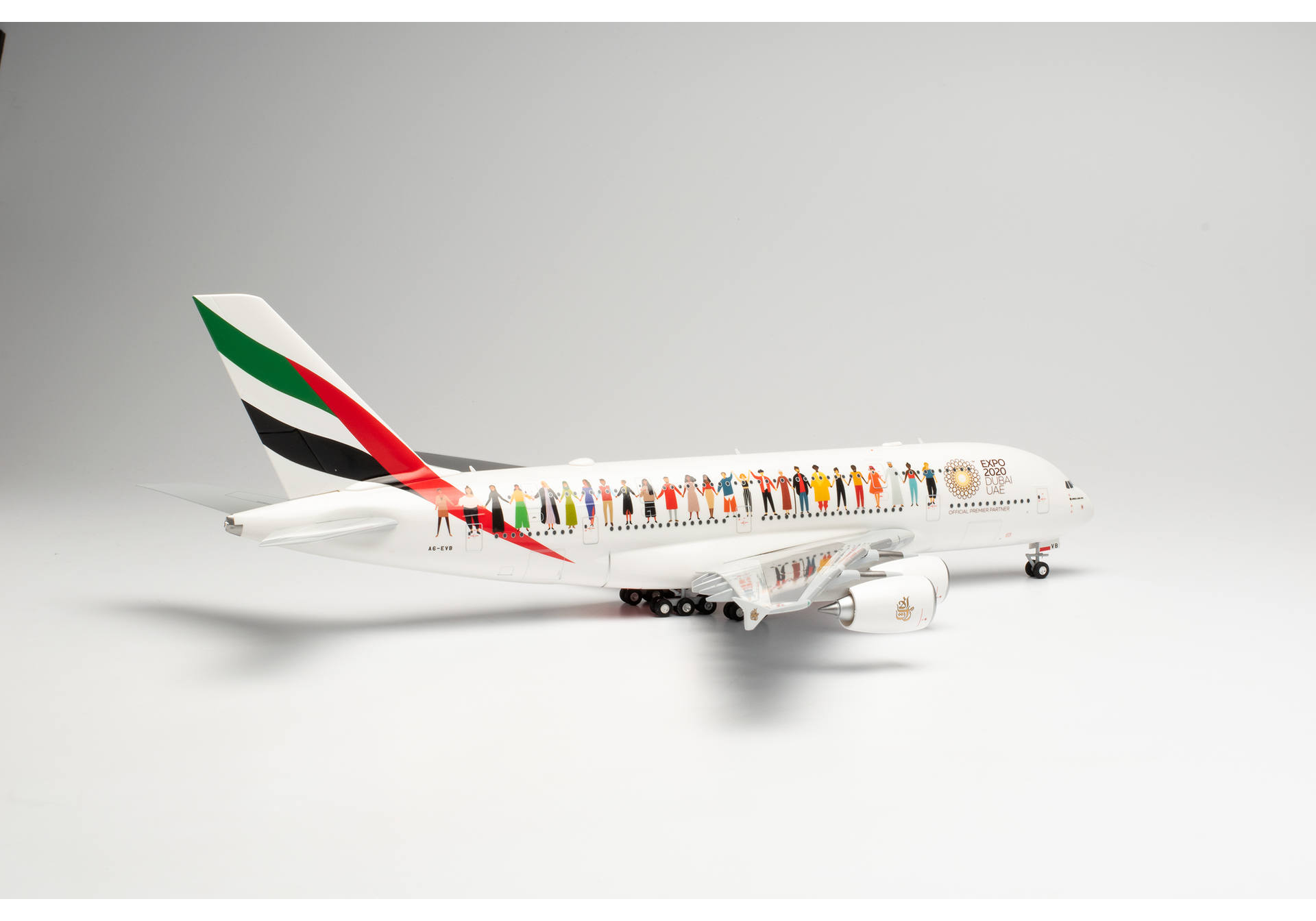 Emirates Airbus A380 “Year of Tolerance“ – A6-EVB