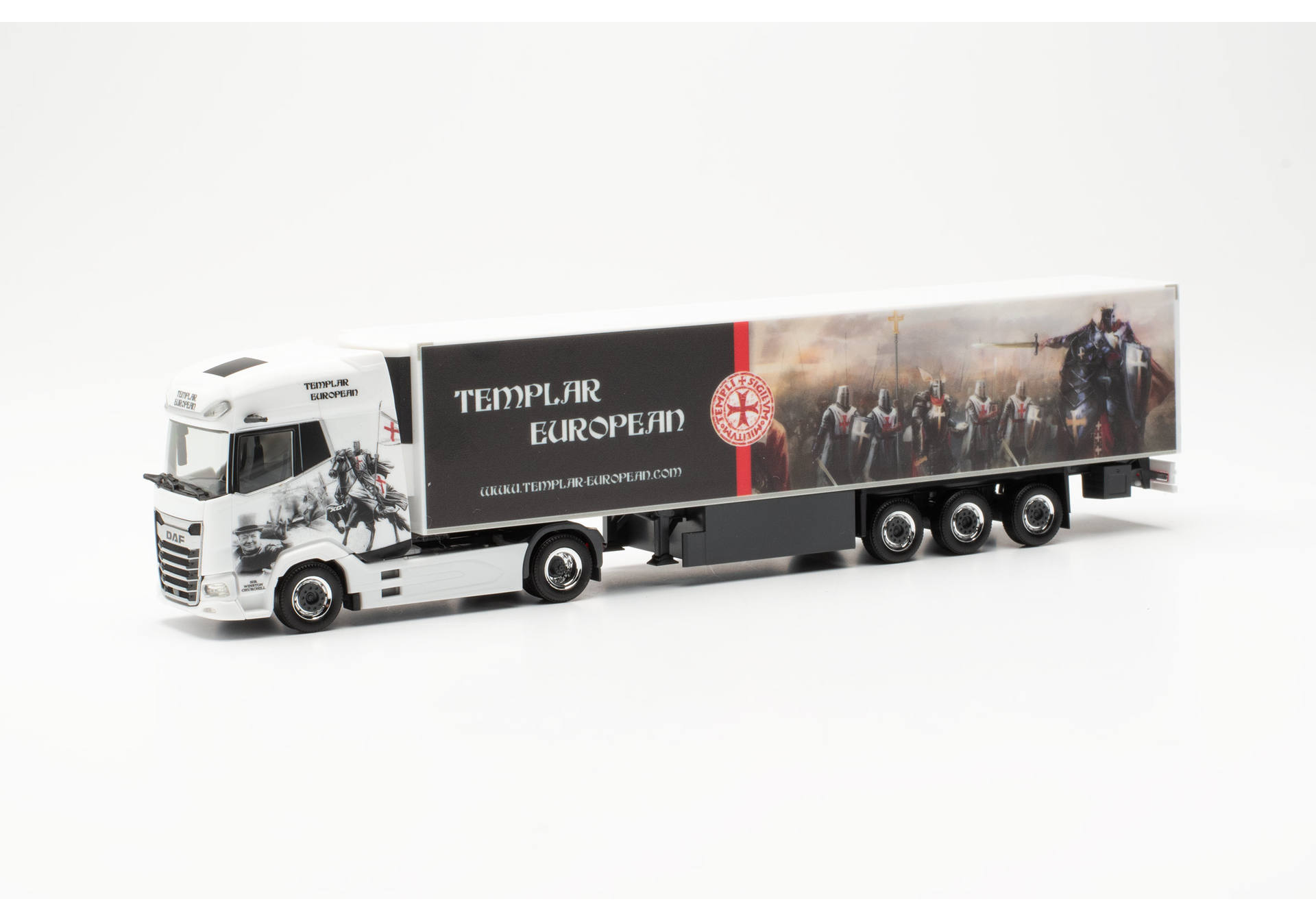 DAF XG+ refrigerated box semitrailer truck "Templar European" (Poland/Ostrow Wielkopolski)