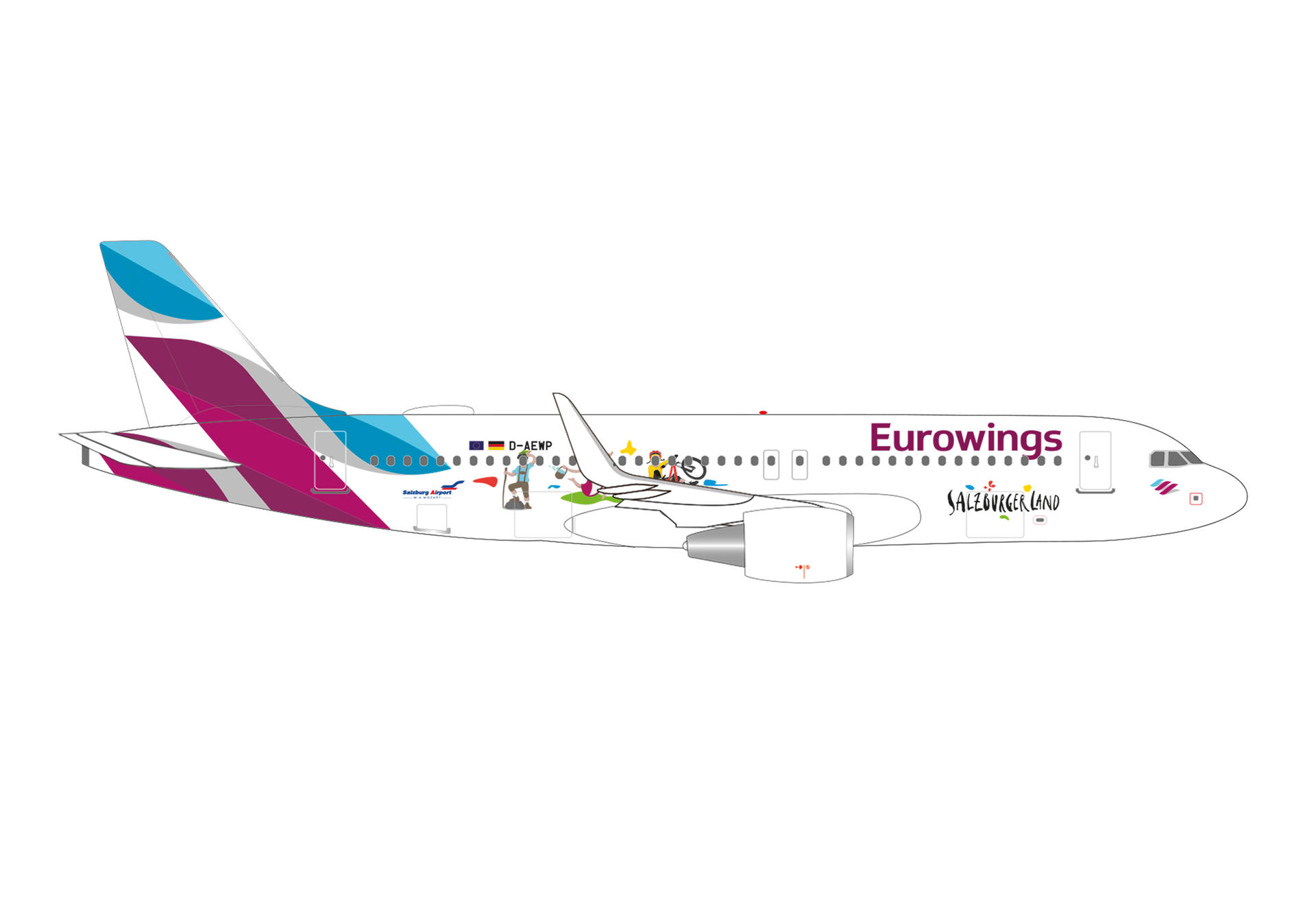 Eurowings Airbus A320 “Salzburger Land” – D-AEWP