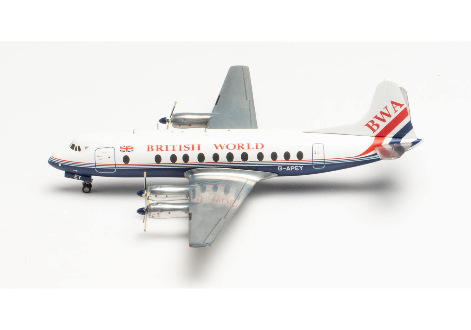 British World Airlines Vickers Viscount 800 - 25th anniversary last Viscount passenger flight – G-APEY