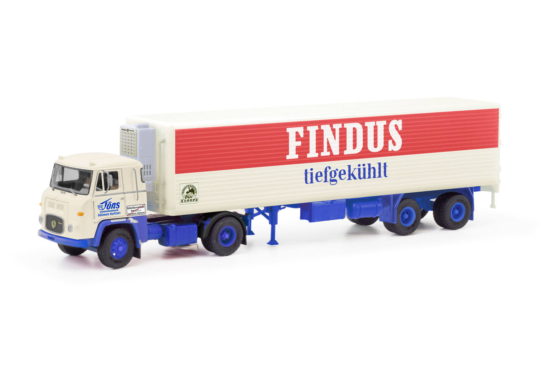 Scania Vabis LB 76 Kühlkoffer-Sattelzug "Findus"