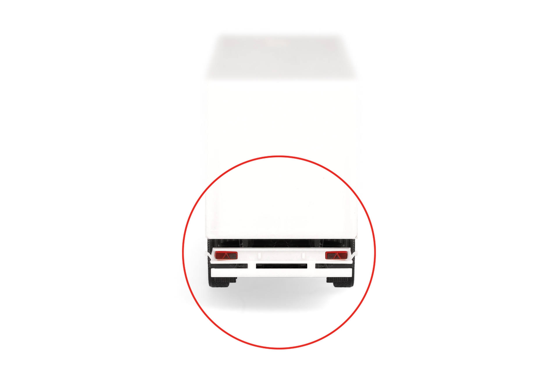 Accessories: Rear bumper KRONE, white, 8 pieces