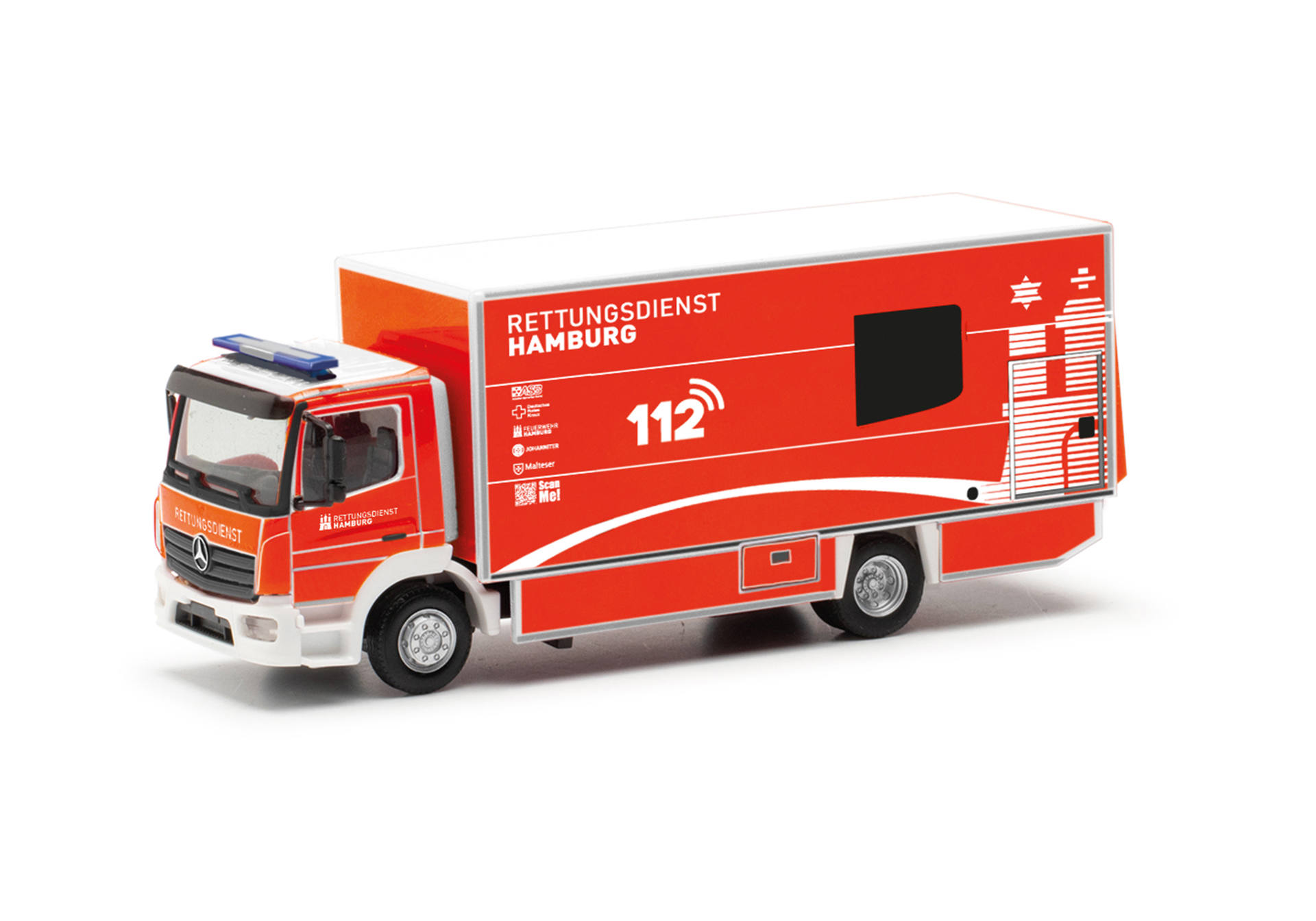 Mercedes-Benz Atego 2013 S-KTW mit Ladebordwand "Feuerwehr Hamburg "