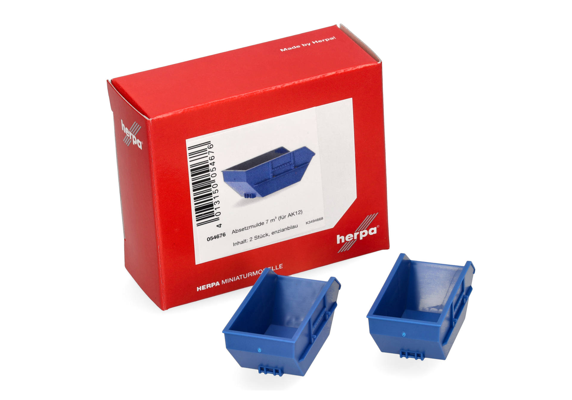 Skip tray 7m³ for AK12, blue (2 pieces)