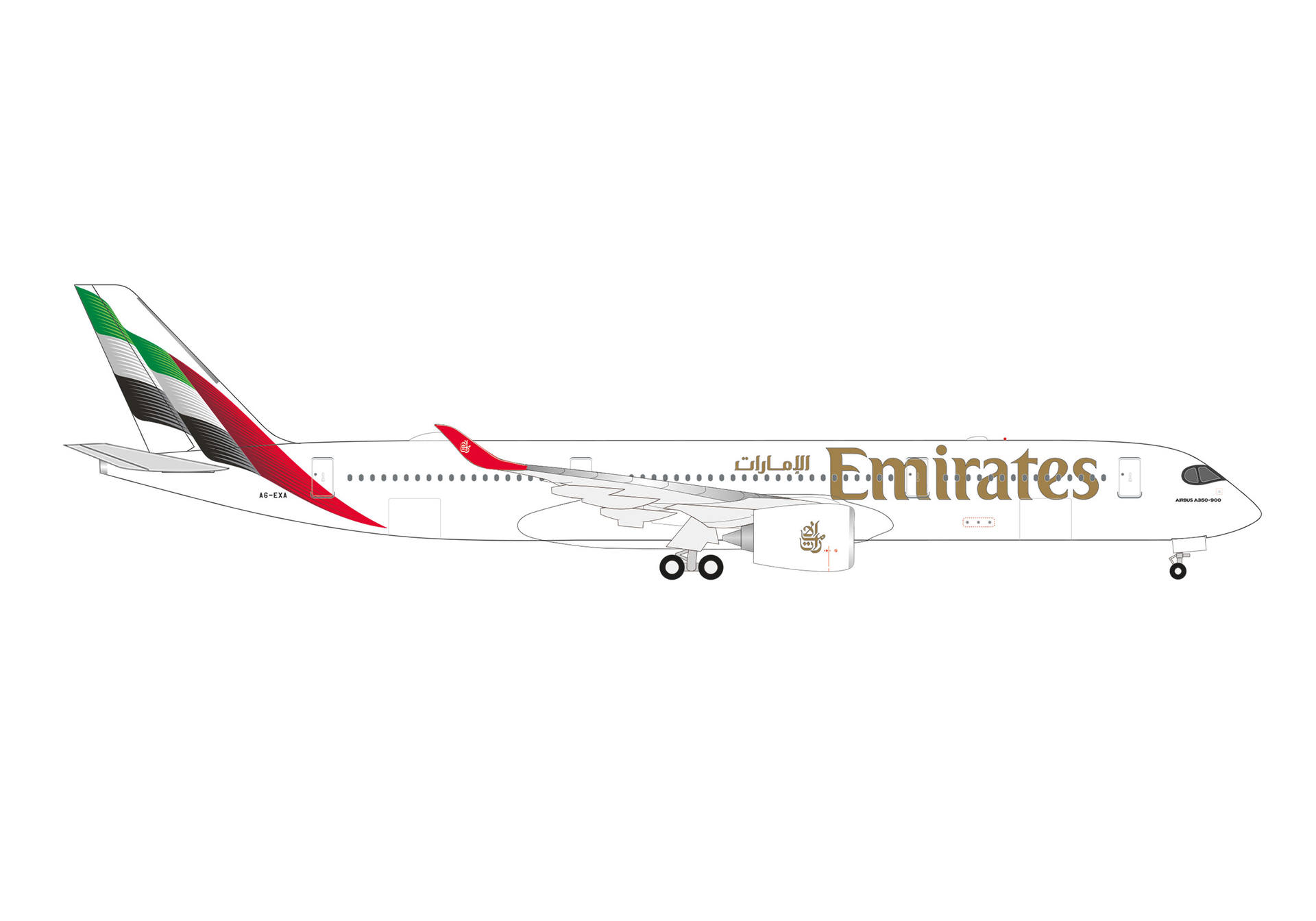 Emirates Airbus A350-900 - A6-EXA