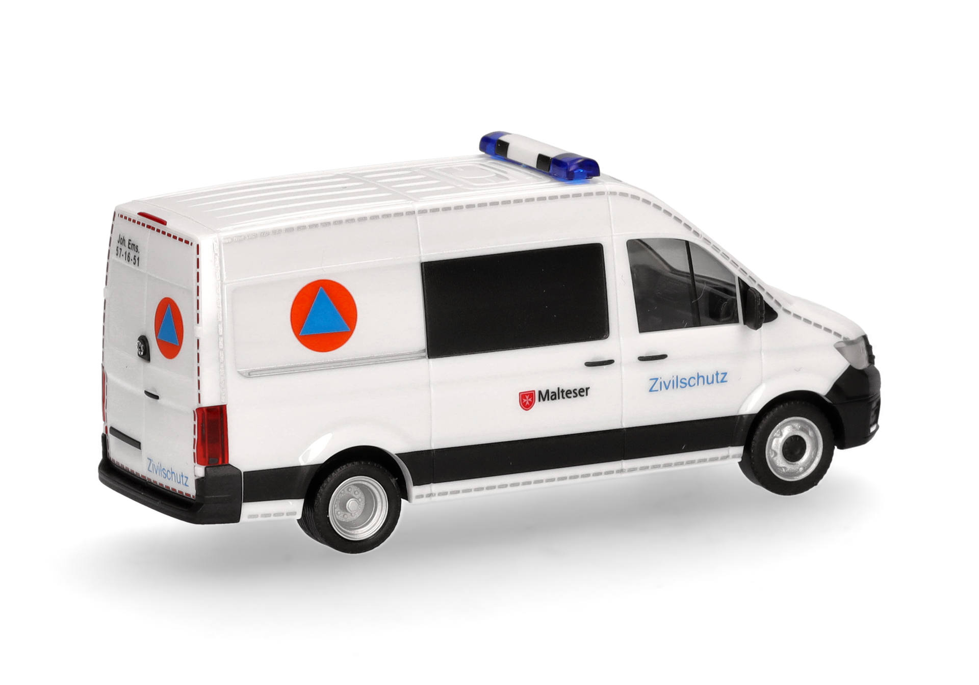 Volkswagen (VW) Crafter halfbus high-roof "Malteser/civil protection"