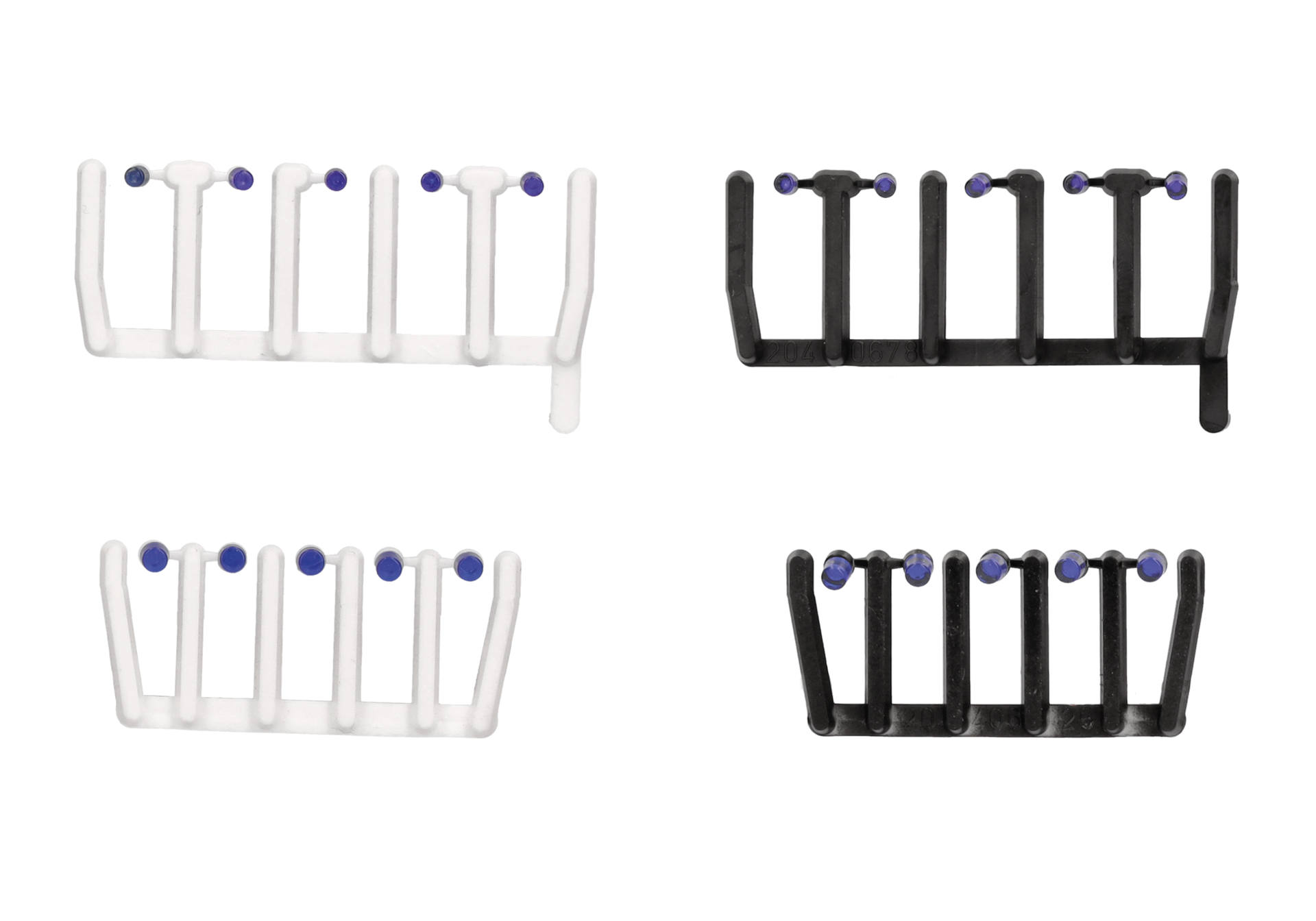 Accessories: 80 signal lights blue transparent with black and white basements, each 20x big /small