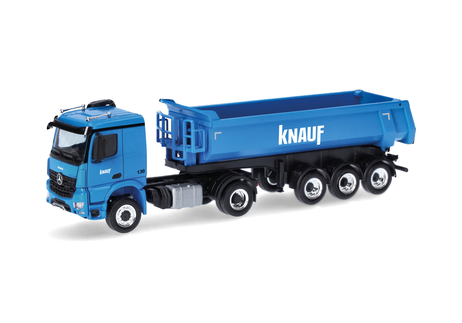 Mercedes-Benz Arocs Classicspace dump semitrailer "Knauf"