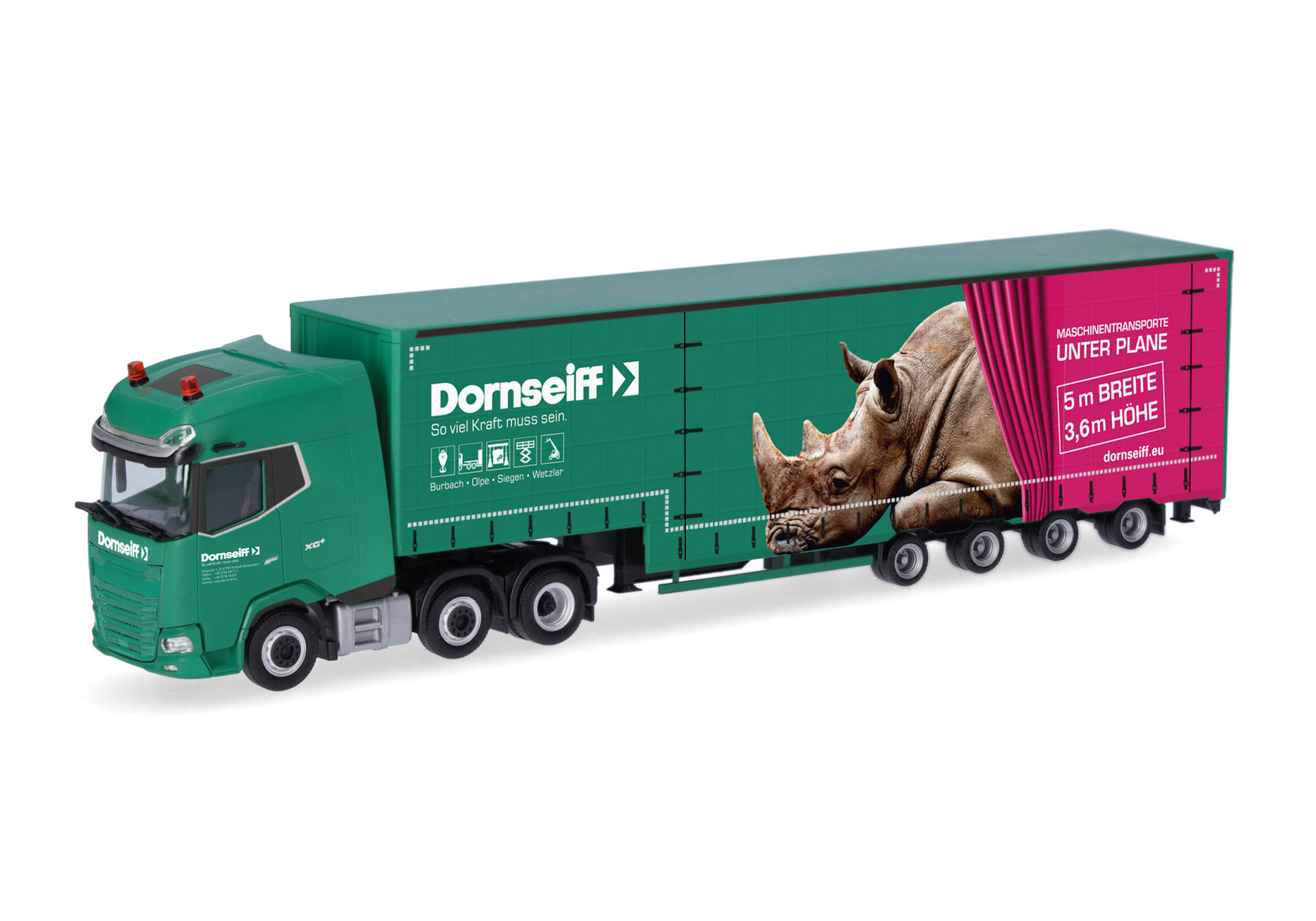 DAF XG+ volume semitrailer truck "Dornseiff"