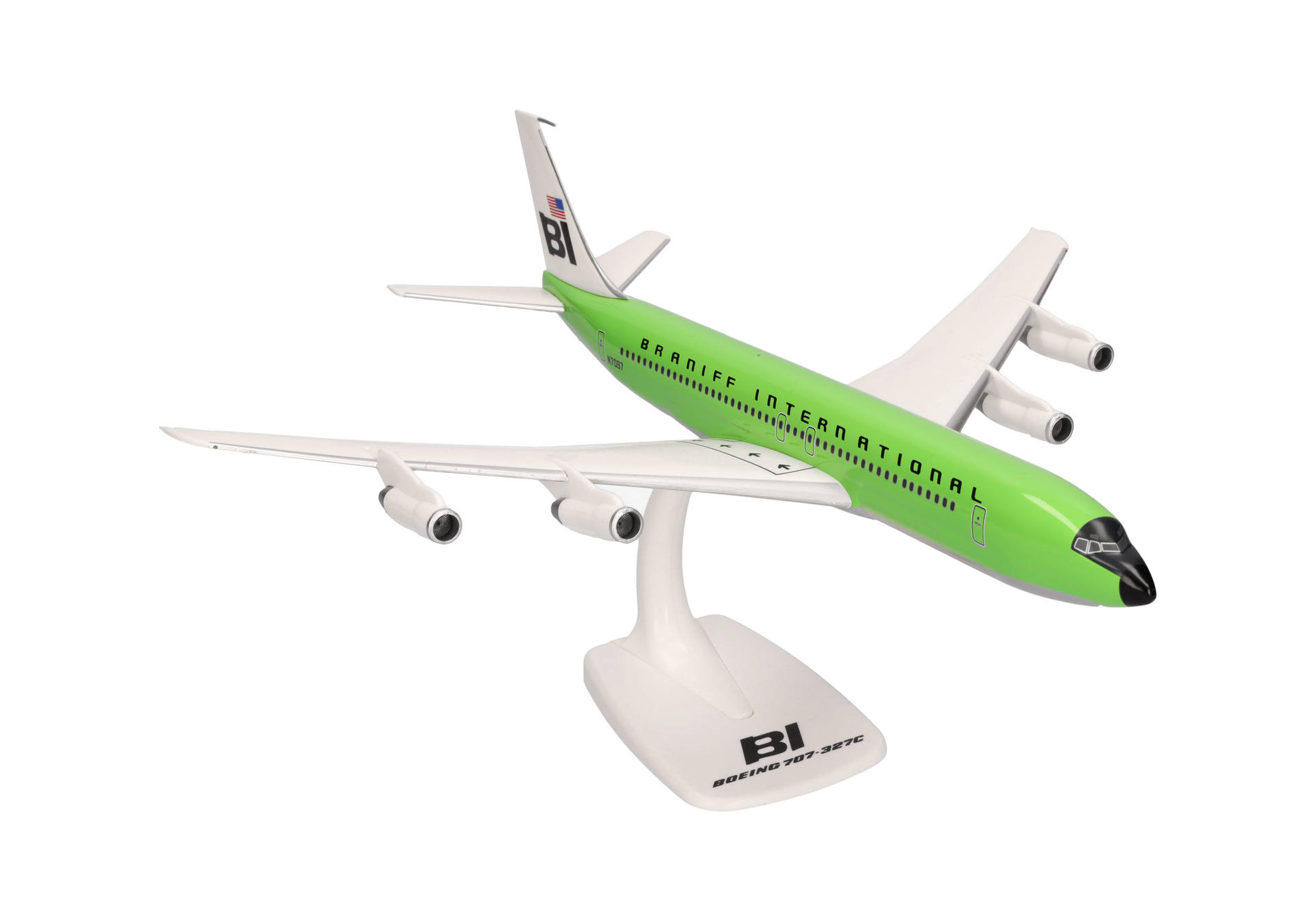 Braniff International Boeing 707-320 - Solid lime green