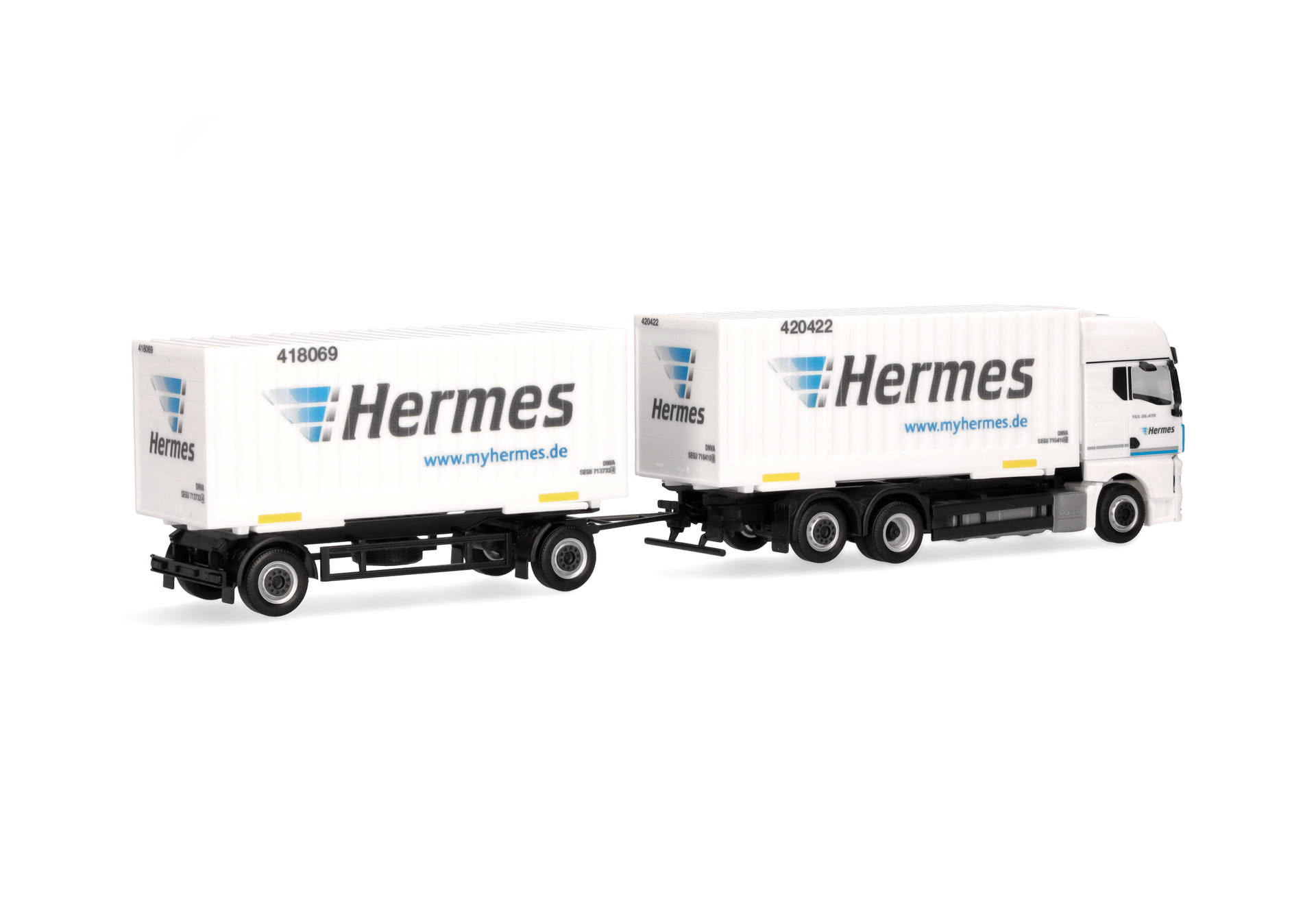 MAN TGX GX interchangeable box trailer "Hermes"