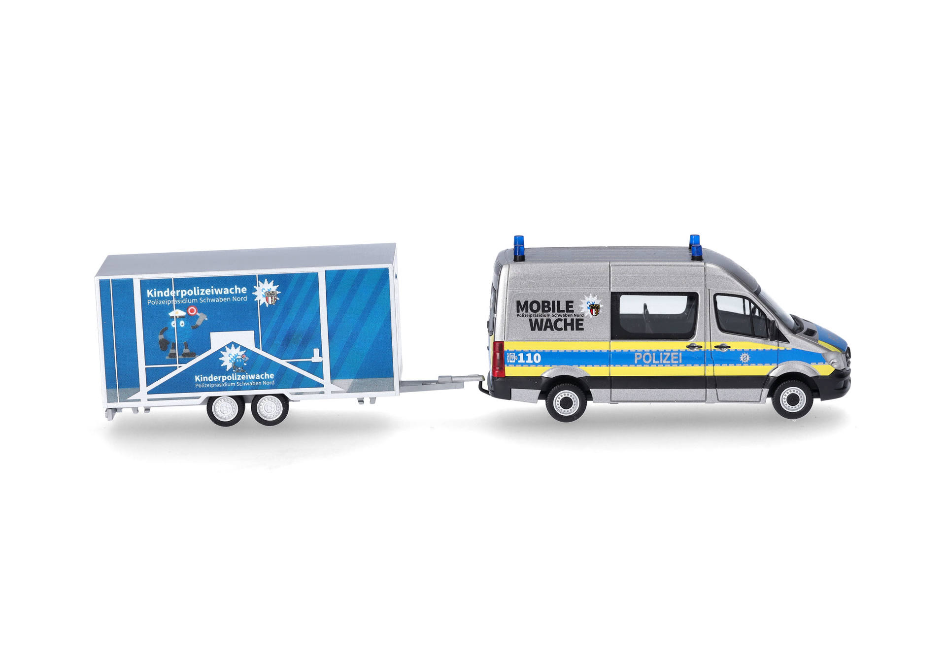 Mercedes-Benz Sprinter '13 half bus with trailer "Police Bavaria / Schwabia North"