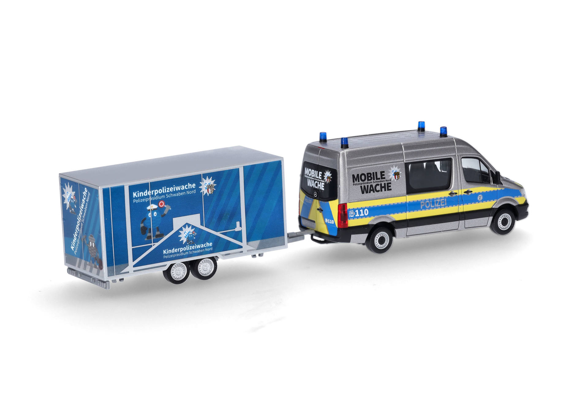 Mercedes-Benz Sprinter '13 half bus with trailer "Police Bavaria / Schwabia North"