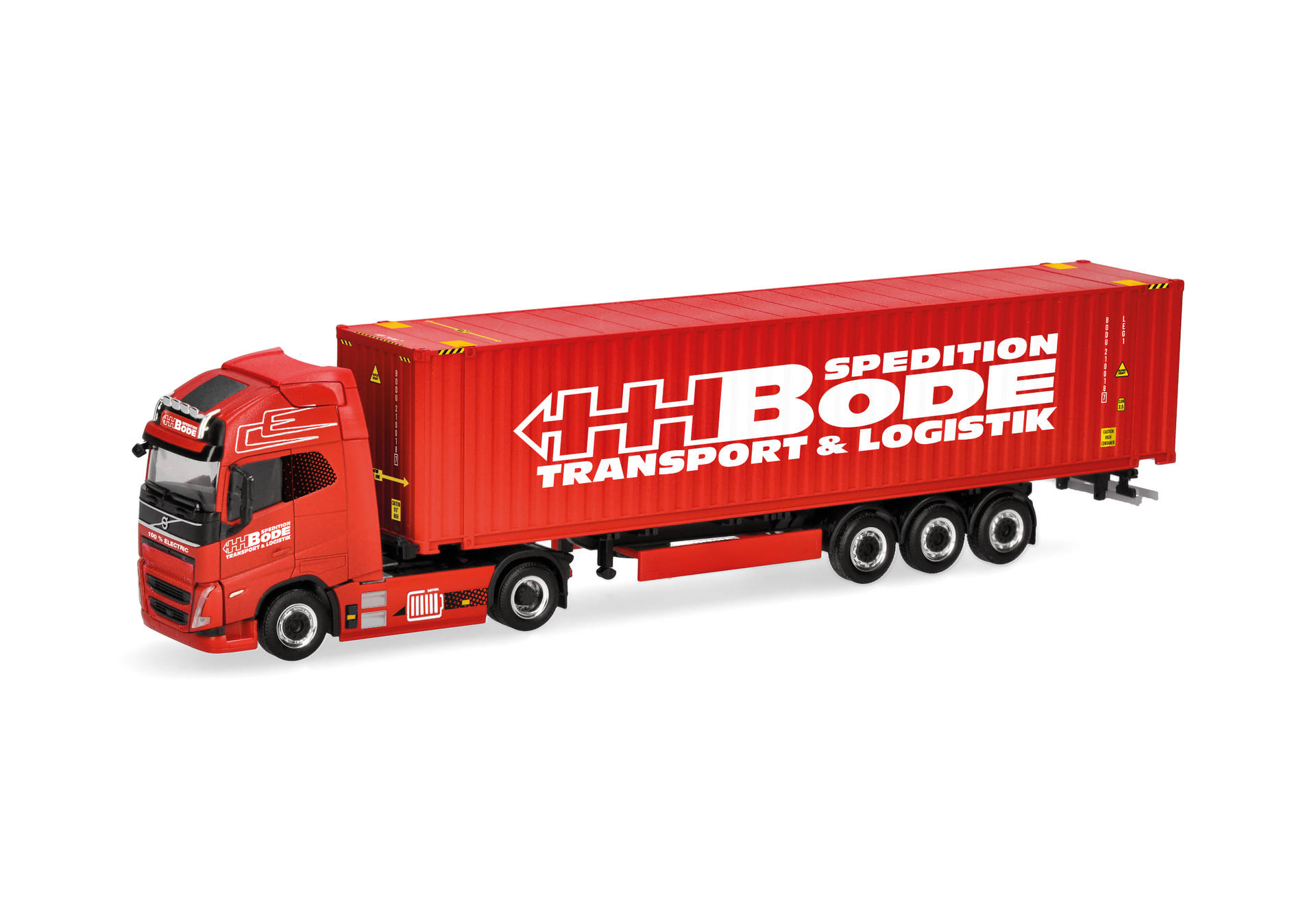 Volvo FH GL XL Electric 45ft container semitrailer "HH Bode"