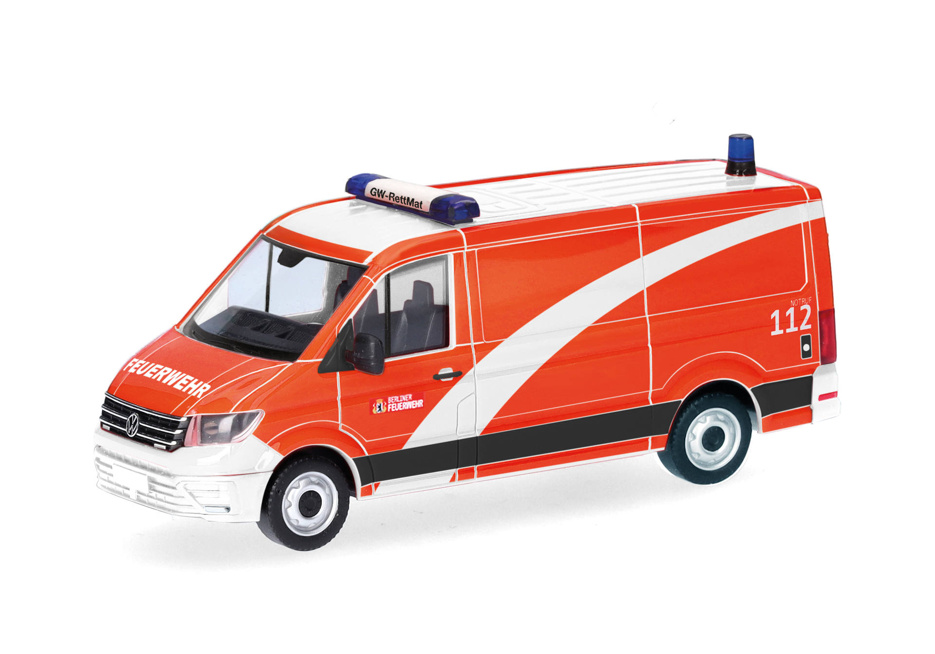 Volkswagen (VW) Crafter box flat roof, Fire Brigade Berlin (Rescue equipment vehicle)