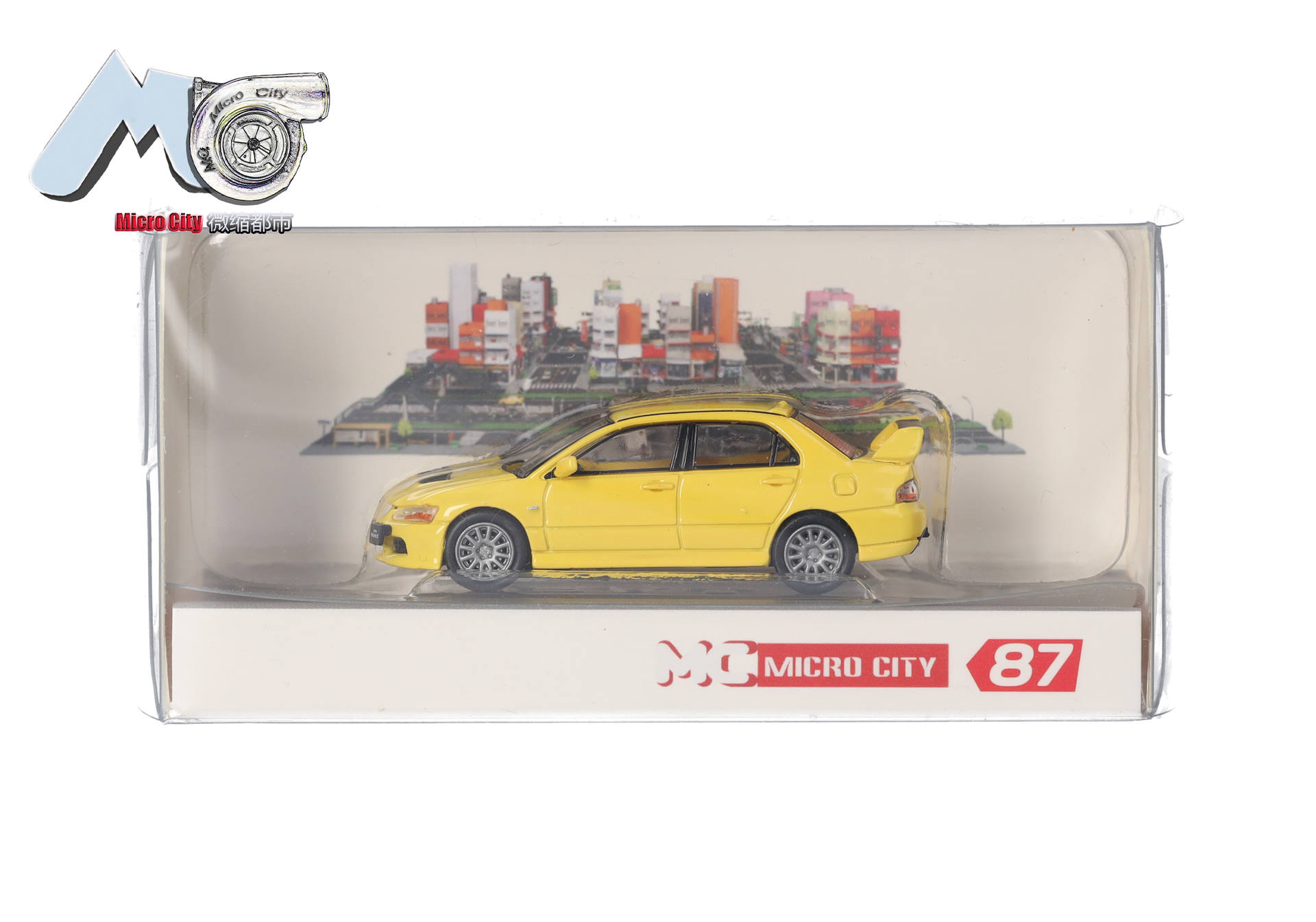 MicroCity: Mitsubishi Lancer Evolution 9 (2005-2007), yellow