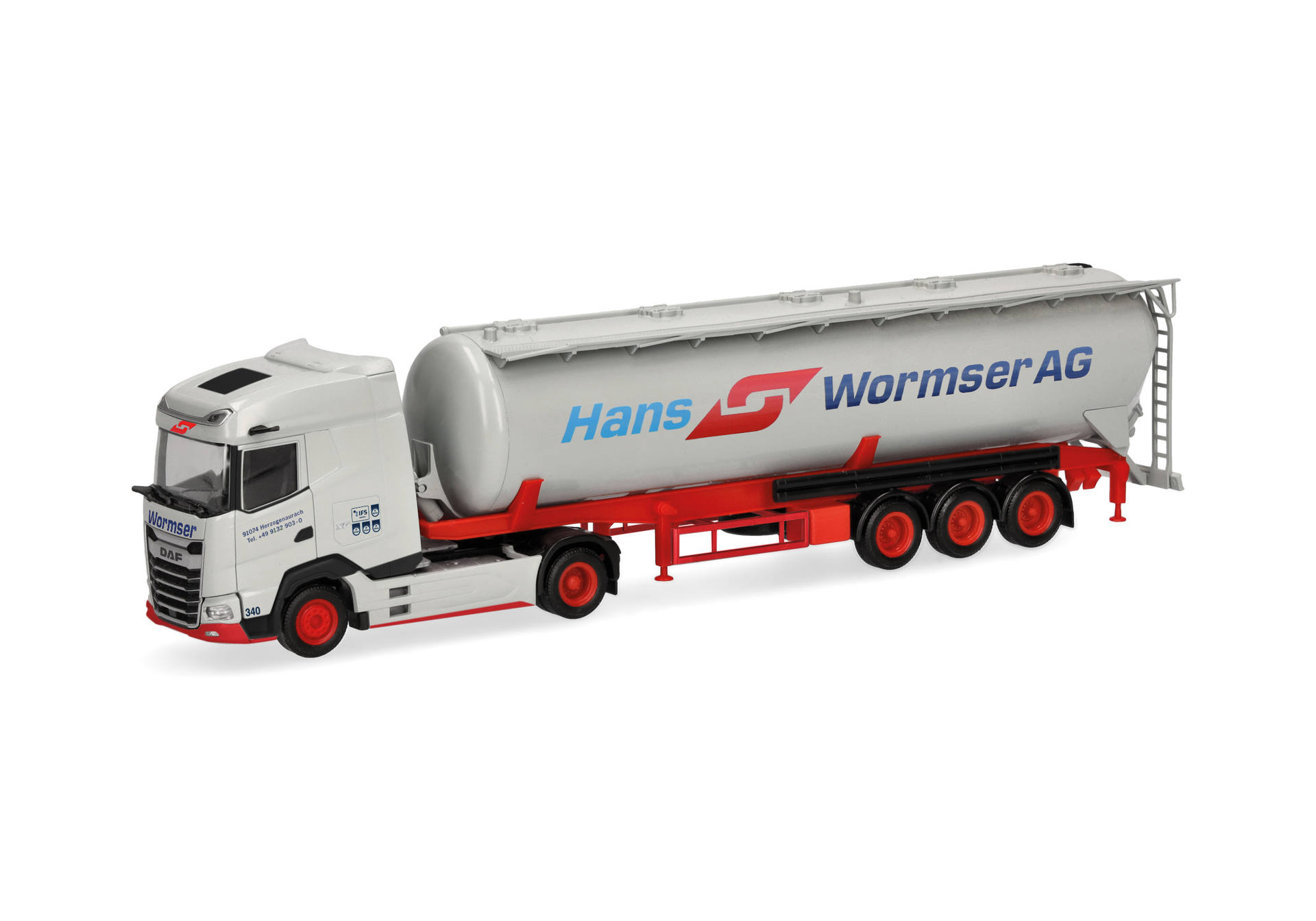 DAF XG silo semitrailer truck 60m³ "Hans Wormser"