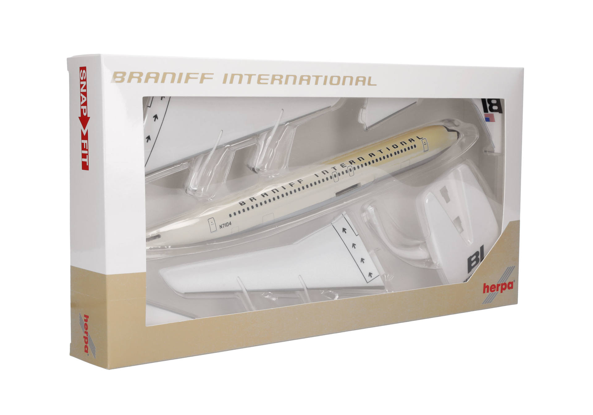 Braniff International Boeing 707-320 - Solid beige