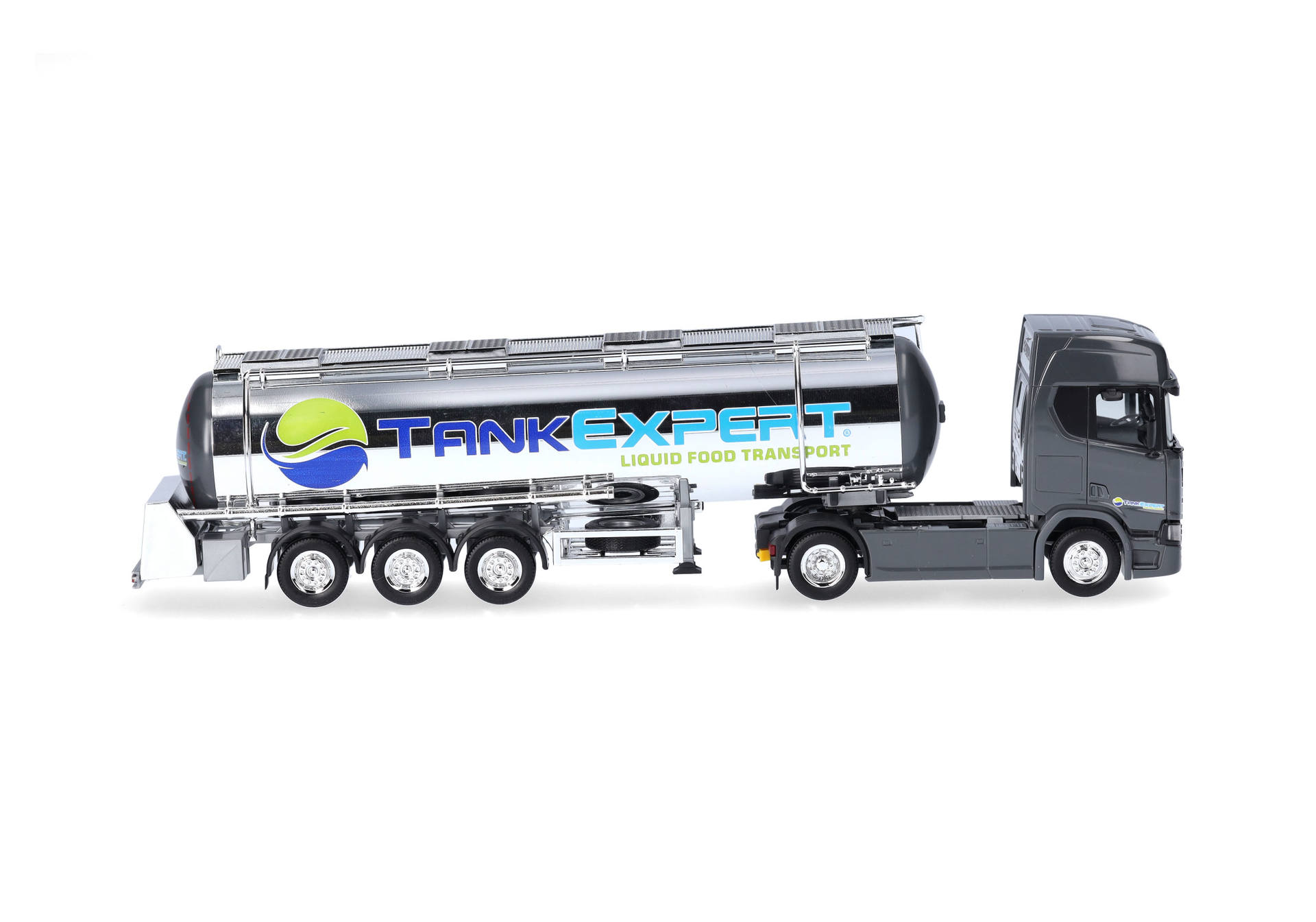 Scania CR20 HD chromeplated food tank semitrailer truck "Tank Expert" (Poland/Lipno)