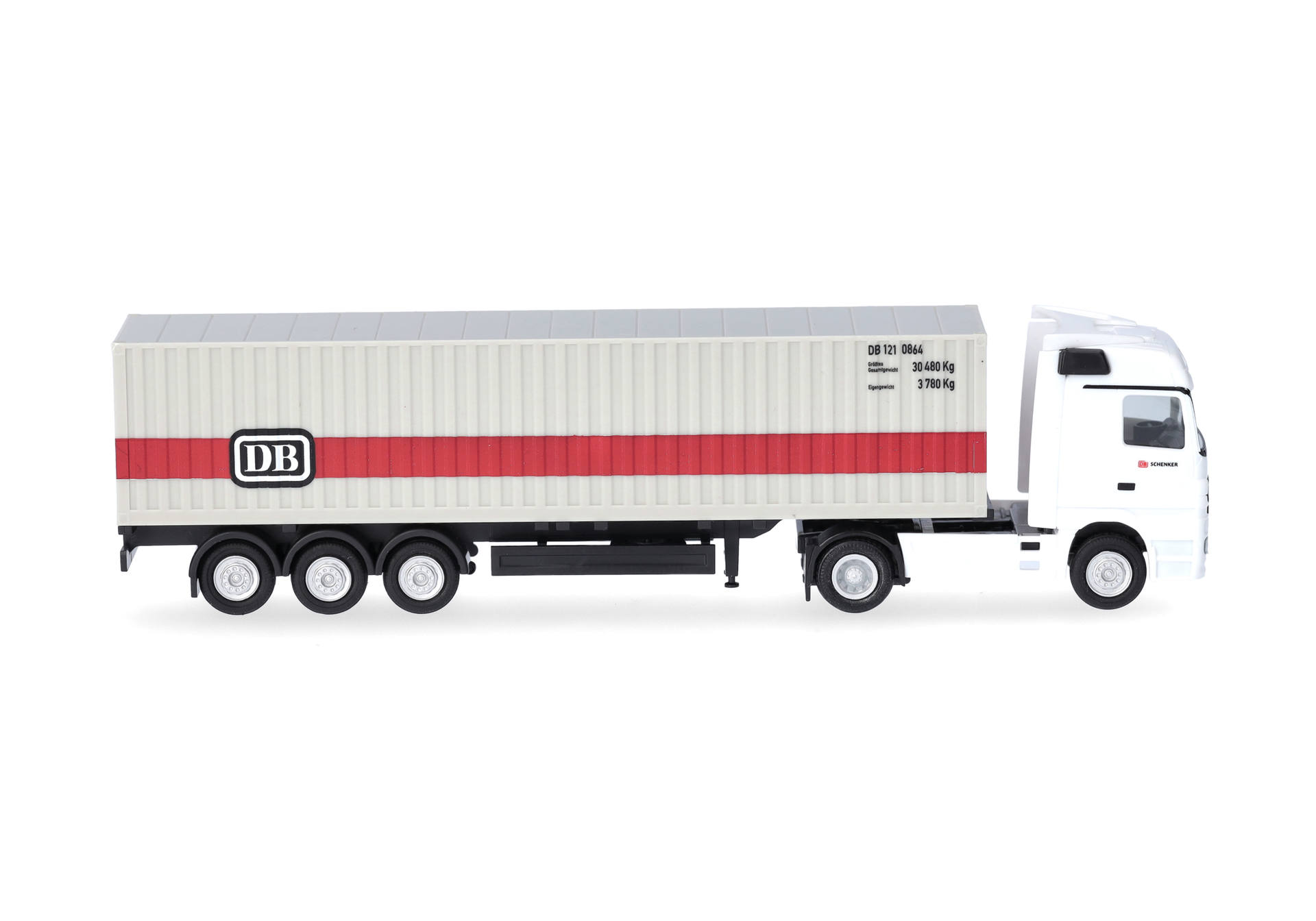 Mercedes-Benz Actros container semitrailer truck "DB Deutsche Bahn" (gauge TT)