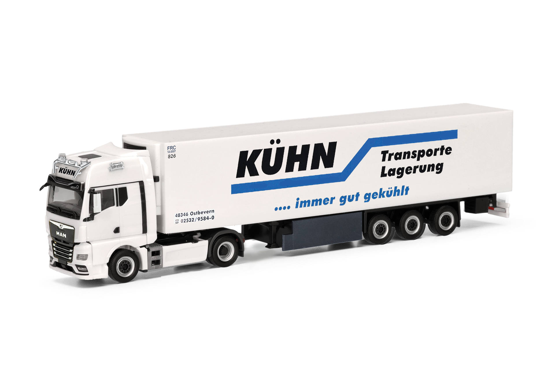 MAN TGX GX refrigerated box semitrailer truck "Kühn Kühltransporte" (North Rhine-Westphalia/Ostbevern)
