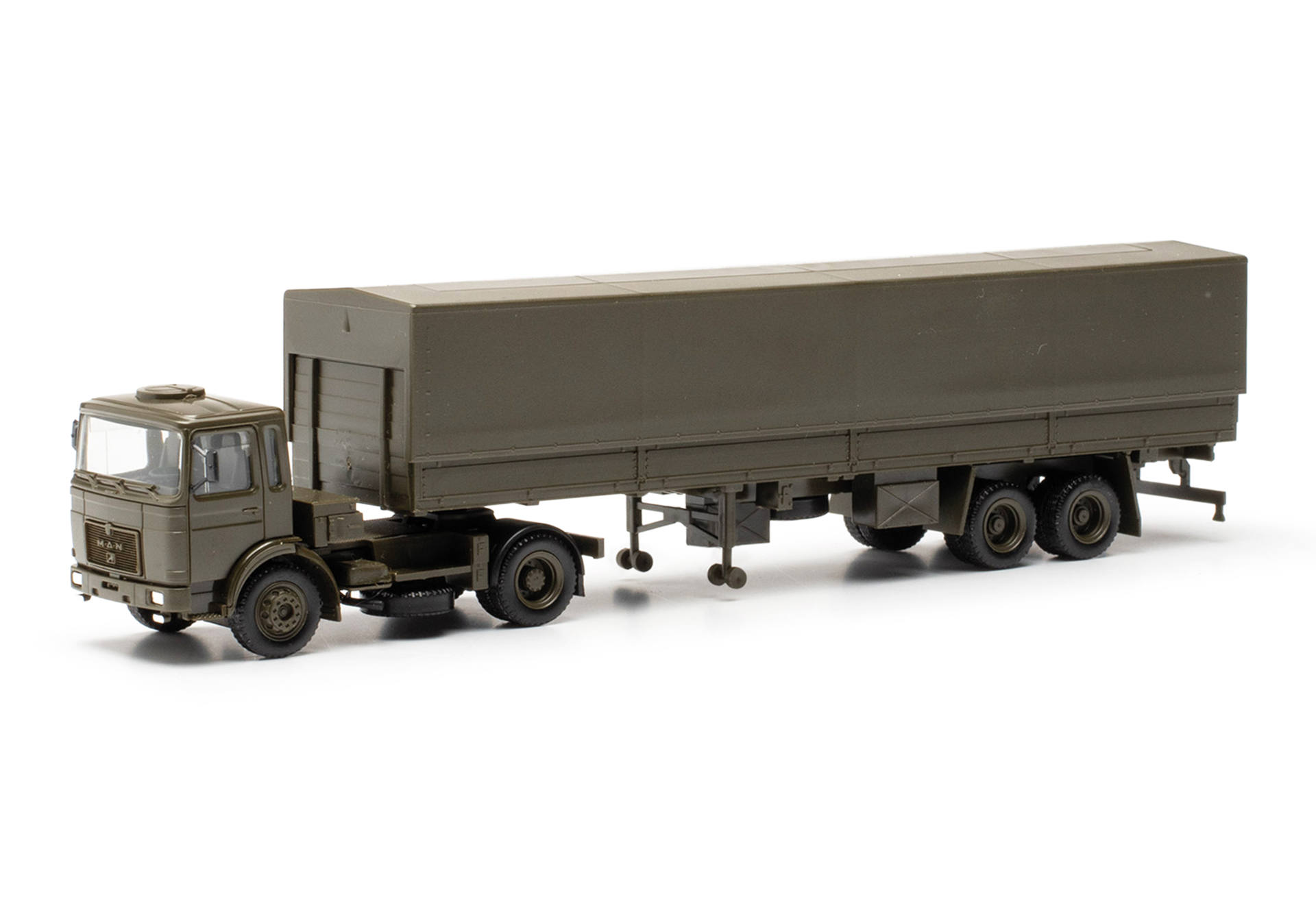 MAN F8 canvas semitrailer truck "Bundeswehr"(German Forces)