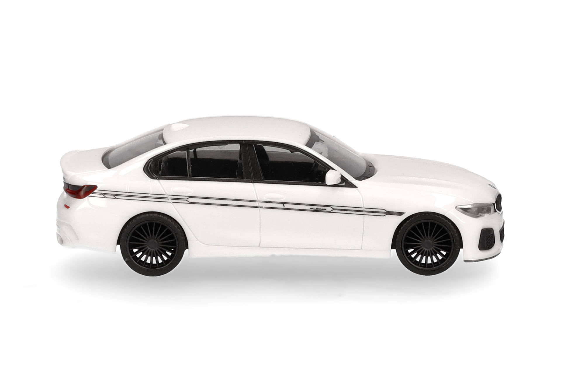 BMW Alpina B3 sedan, white, black details
