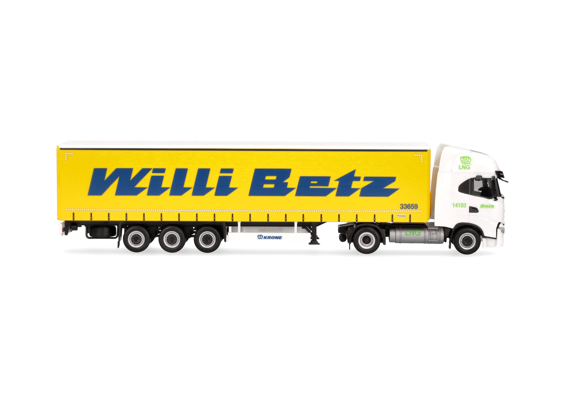Iveco S-Way LNG curtain canvas semitrailer truck "Willi Betz" (Baden-Wuerttemberg/Reutlingen)