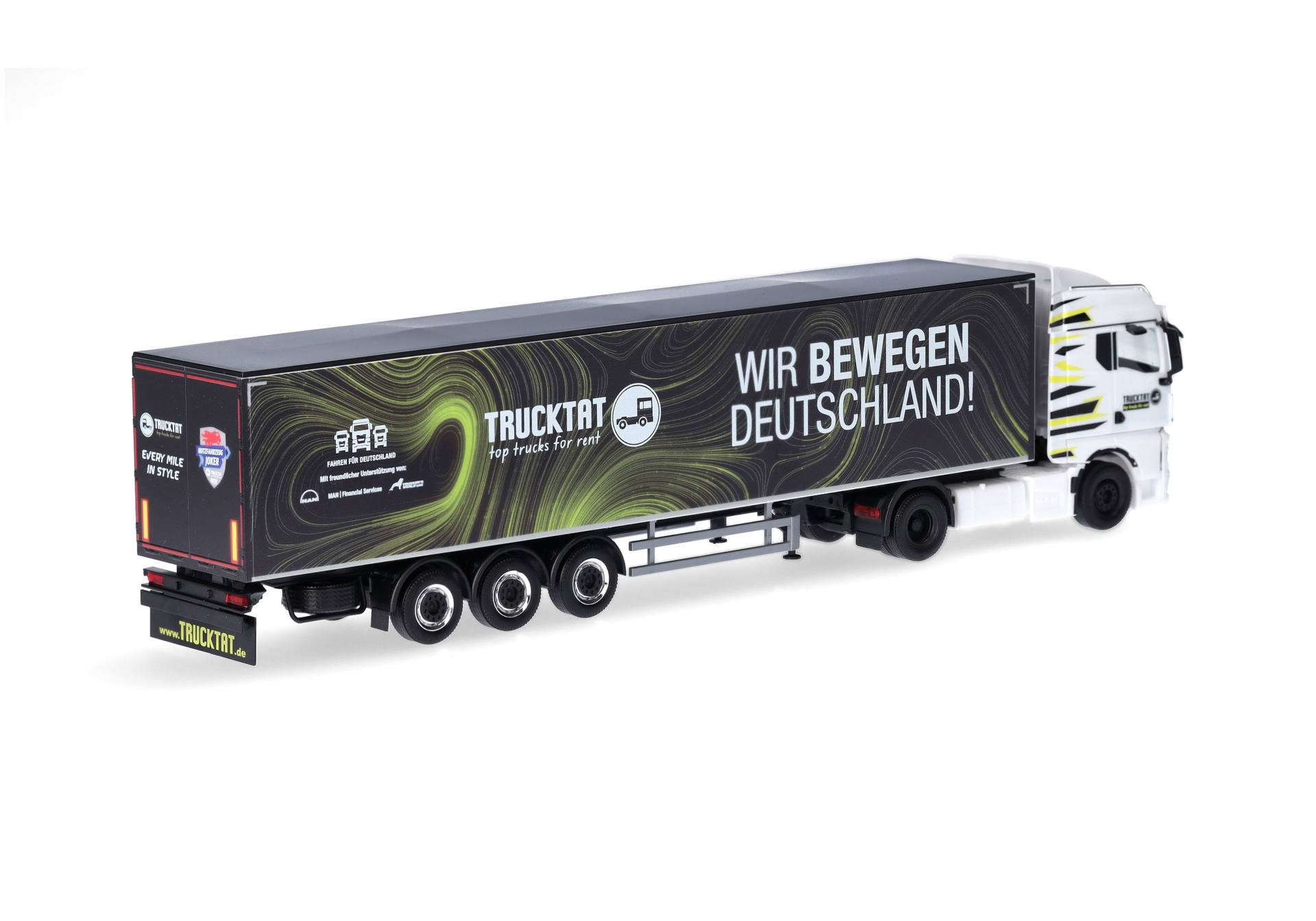 MAN TGX GM walking floor semitrailer truck "Trucktat / Wir bewegen Deutschland" (Hesse / Lichtenfels)