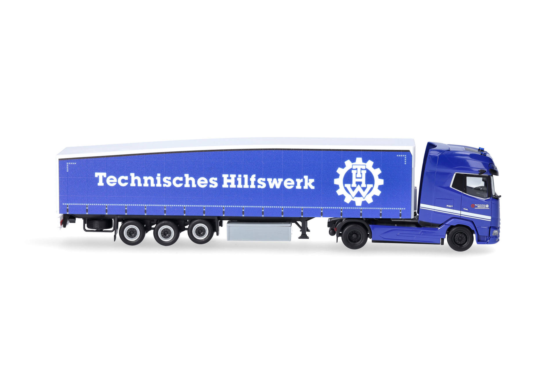 DAF XG+ Ecoflex semitrailer truck "THW civil protection" (North Rhine-Westphalia/Hilden)