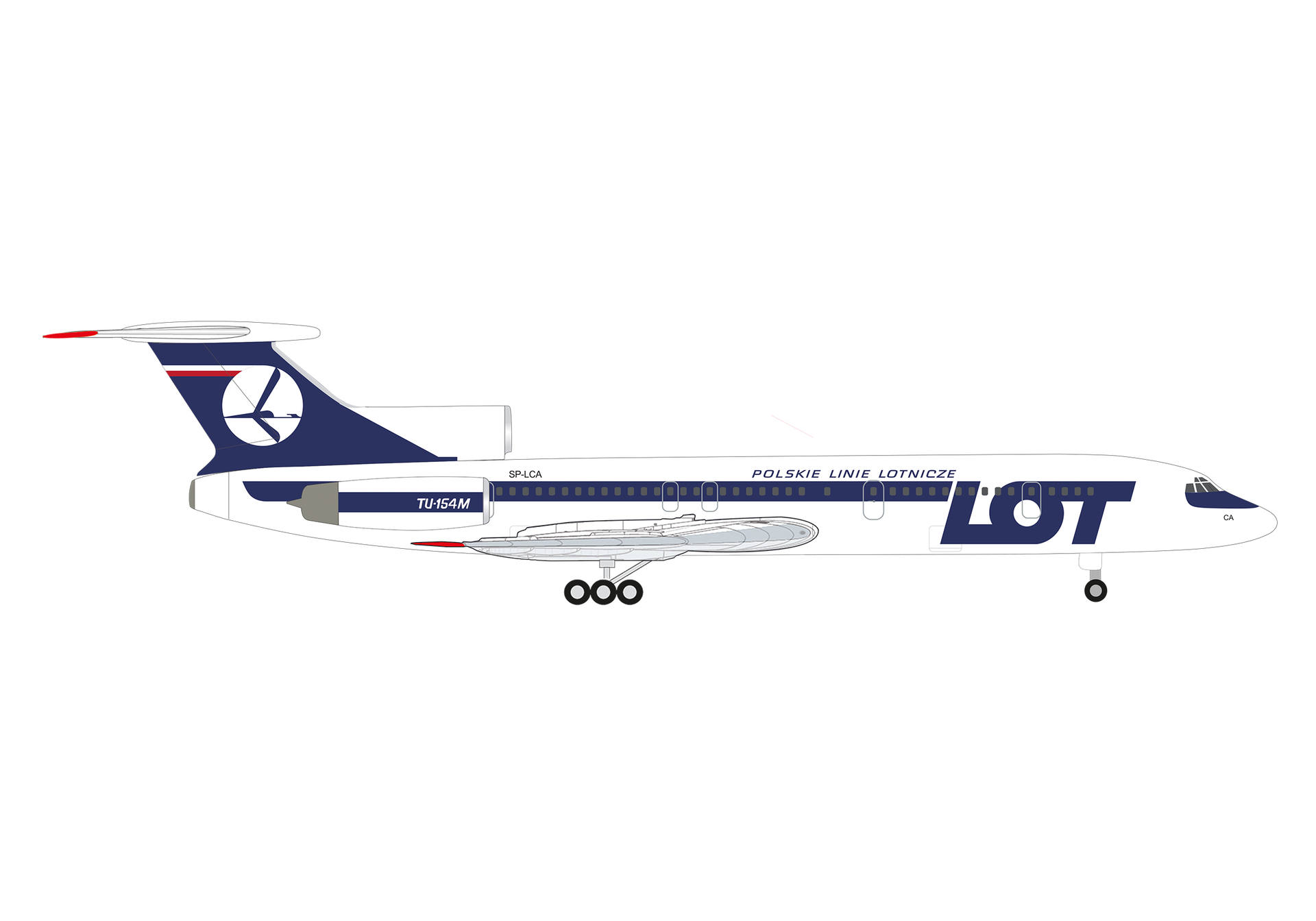 LOT Polish Airlines Tupolev TU-154M