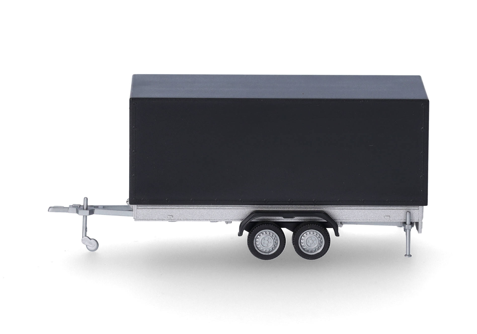 Canvas trailer for passenger cars, 2-axle, black