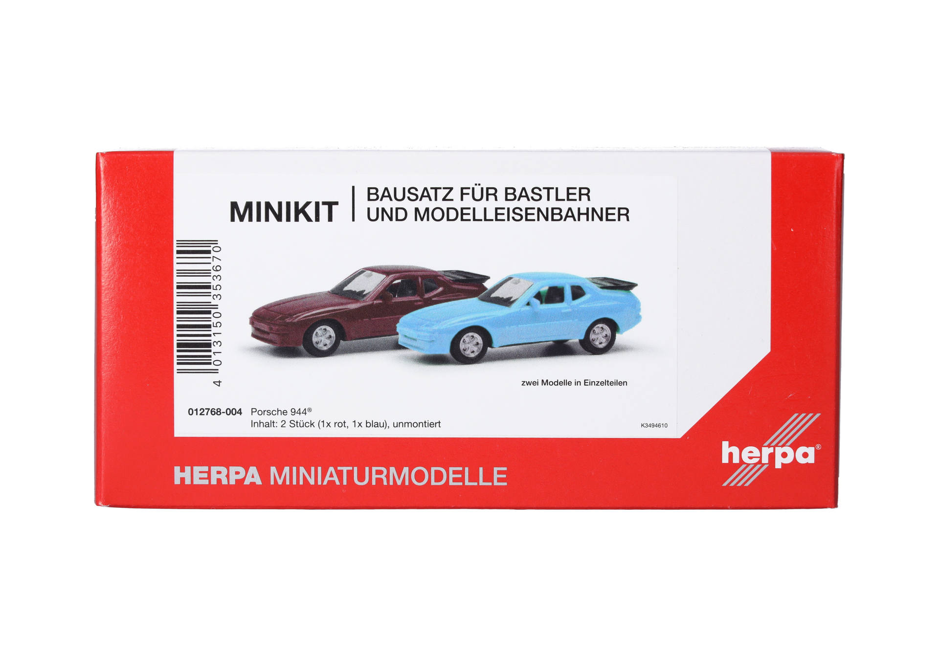 Herpa MiniKit: Porsche 944, blue/red