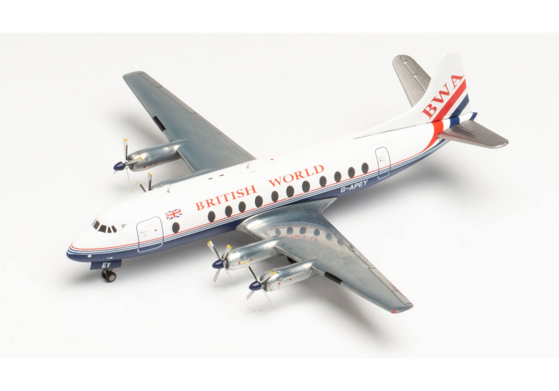 British World Airlines Vickers Viscount 800 - 25th anniversary last Viscount passenger flight – G-APEY