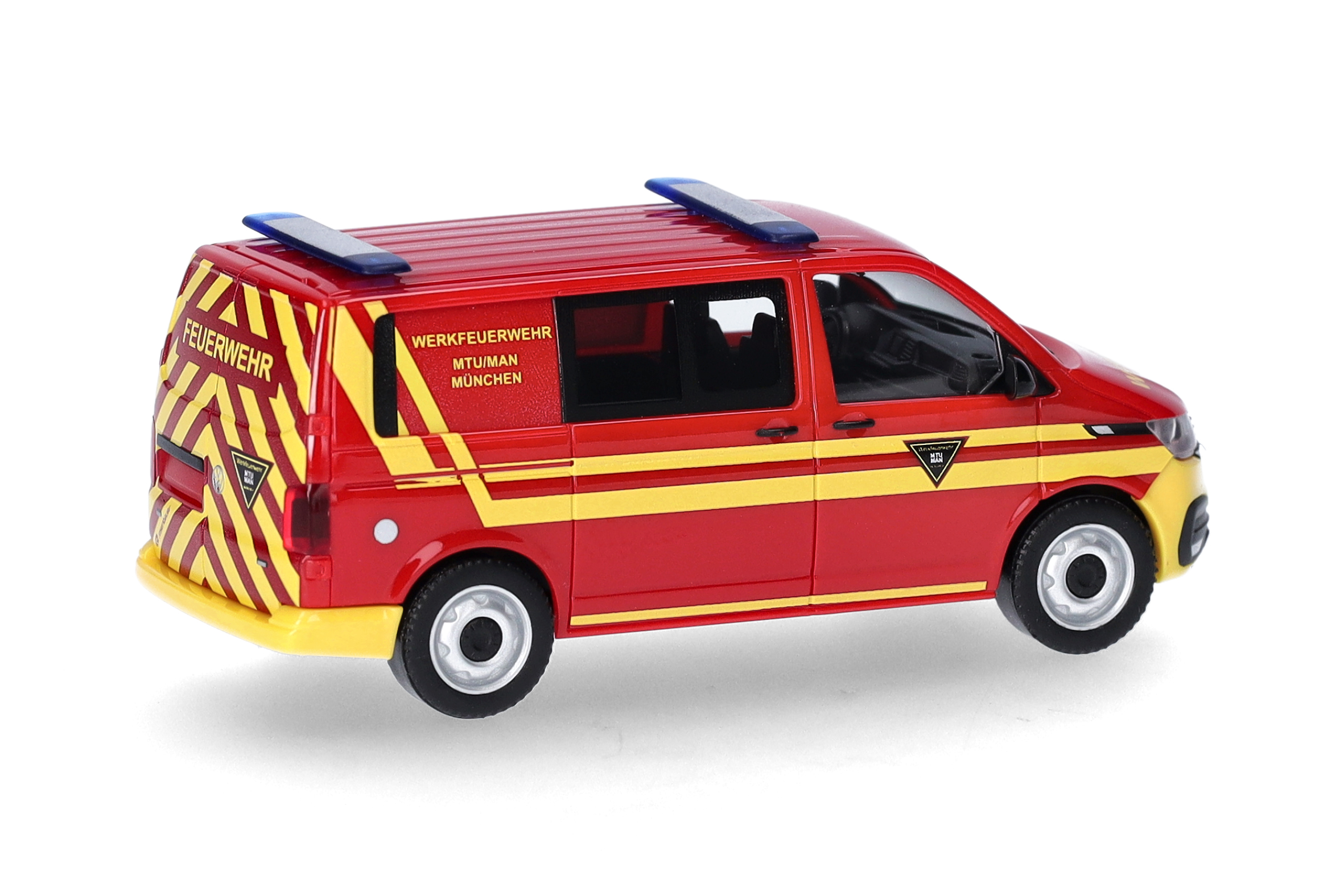Volkswagen (VW) T6.1 half bus, fire brigade "Feuerwehr MTU/MAN München" (Bavaria/Munich)