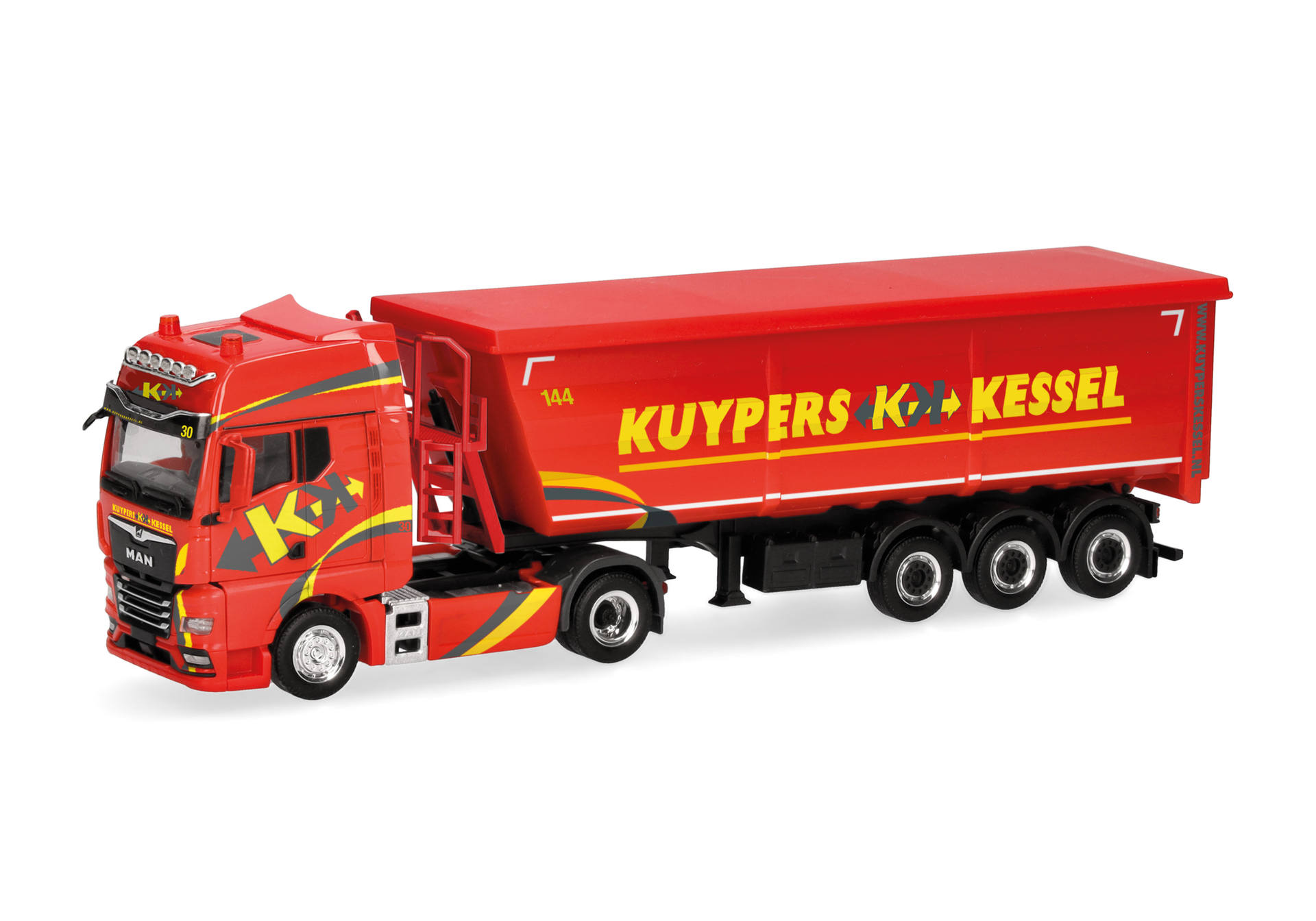 MAN TGX GX steel dump semitrailer truck "Kuypers"