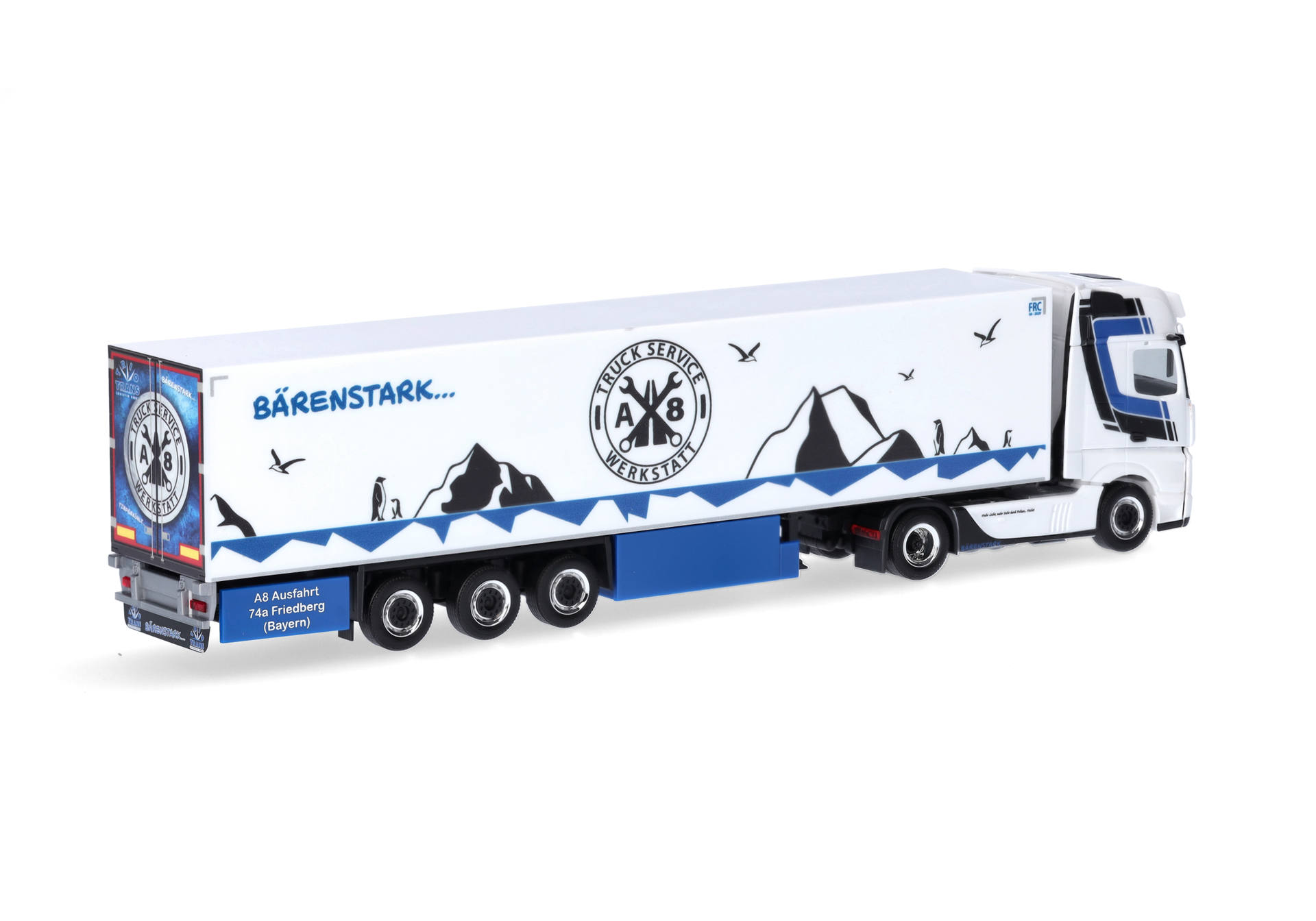 Mercedes-Benz Actros 18 Gigaspace refrigerated box semitrailer truck "Trio-Trans" (Bavaria/Friedberg)