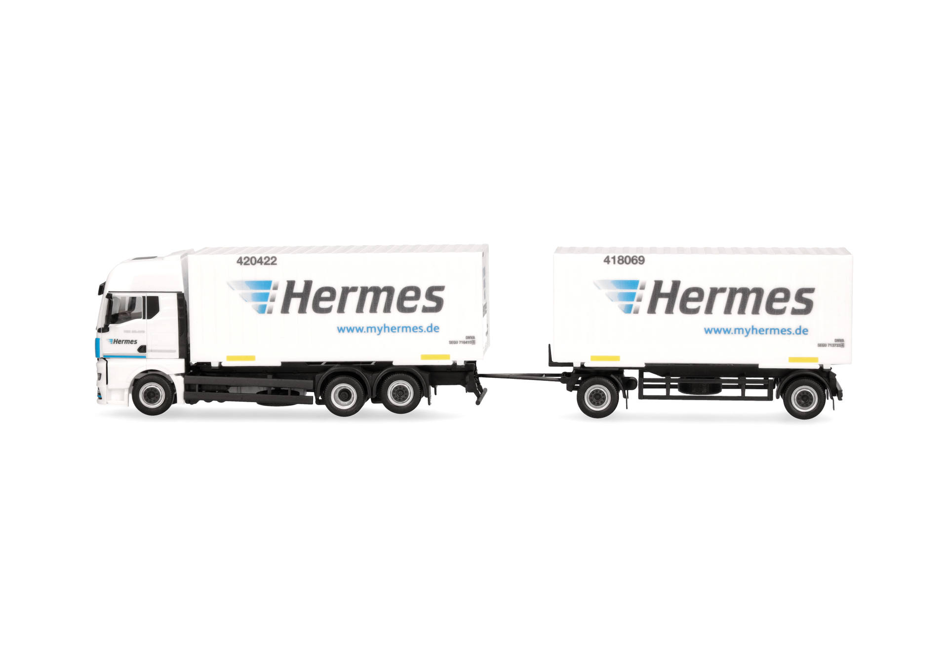 MAN TGX GX interchangeable box trailer "Hermes"