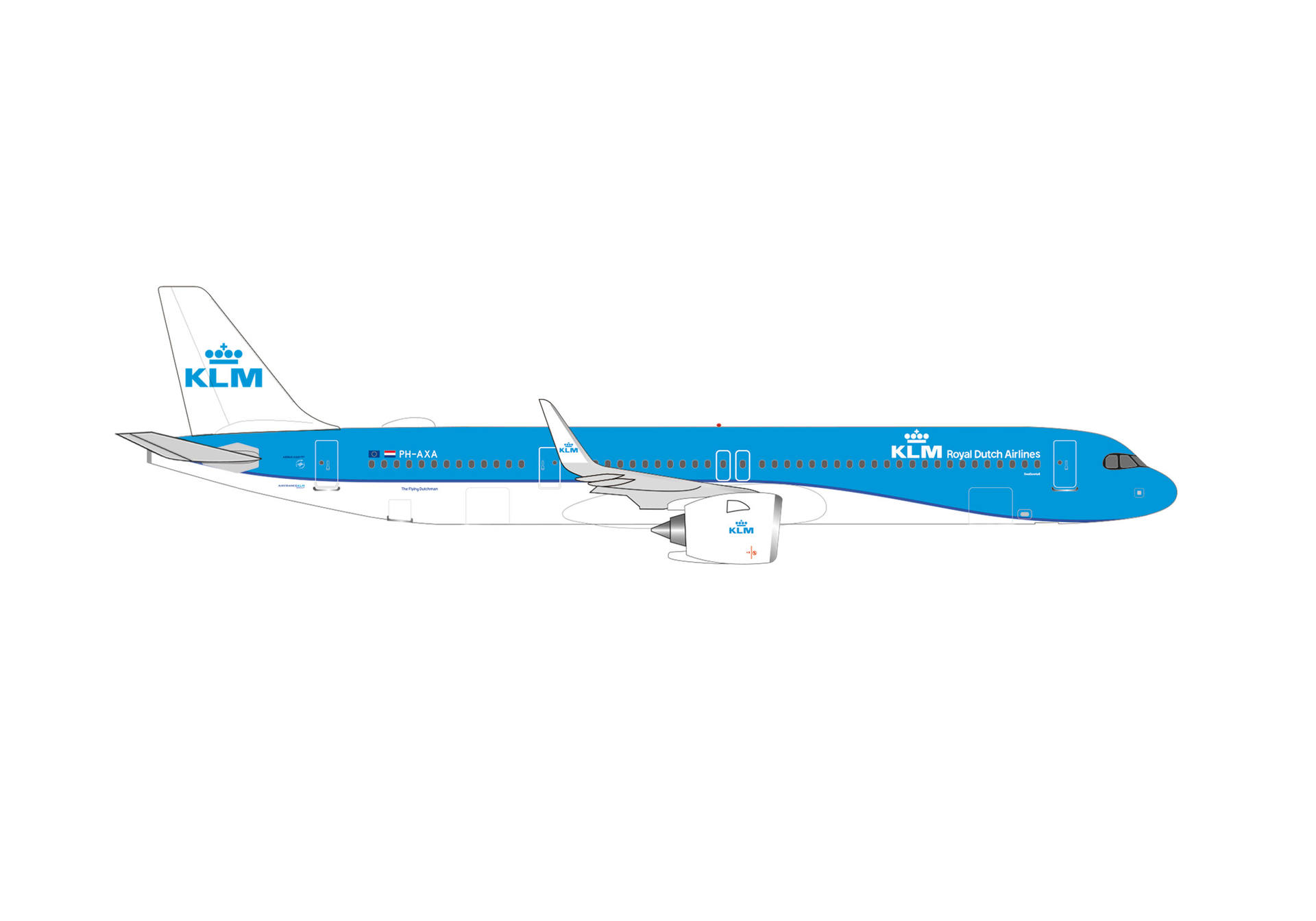 KLM Airbus A321neo - PH-AXA "Koninginnepage / Swallowtail"