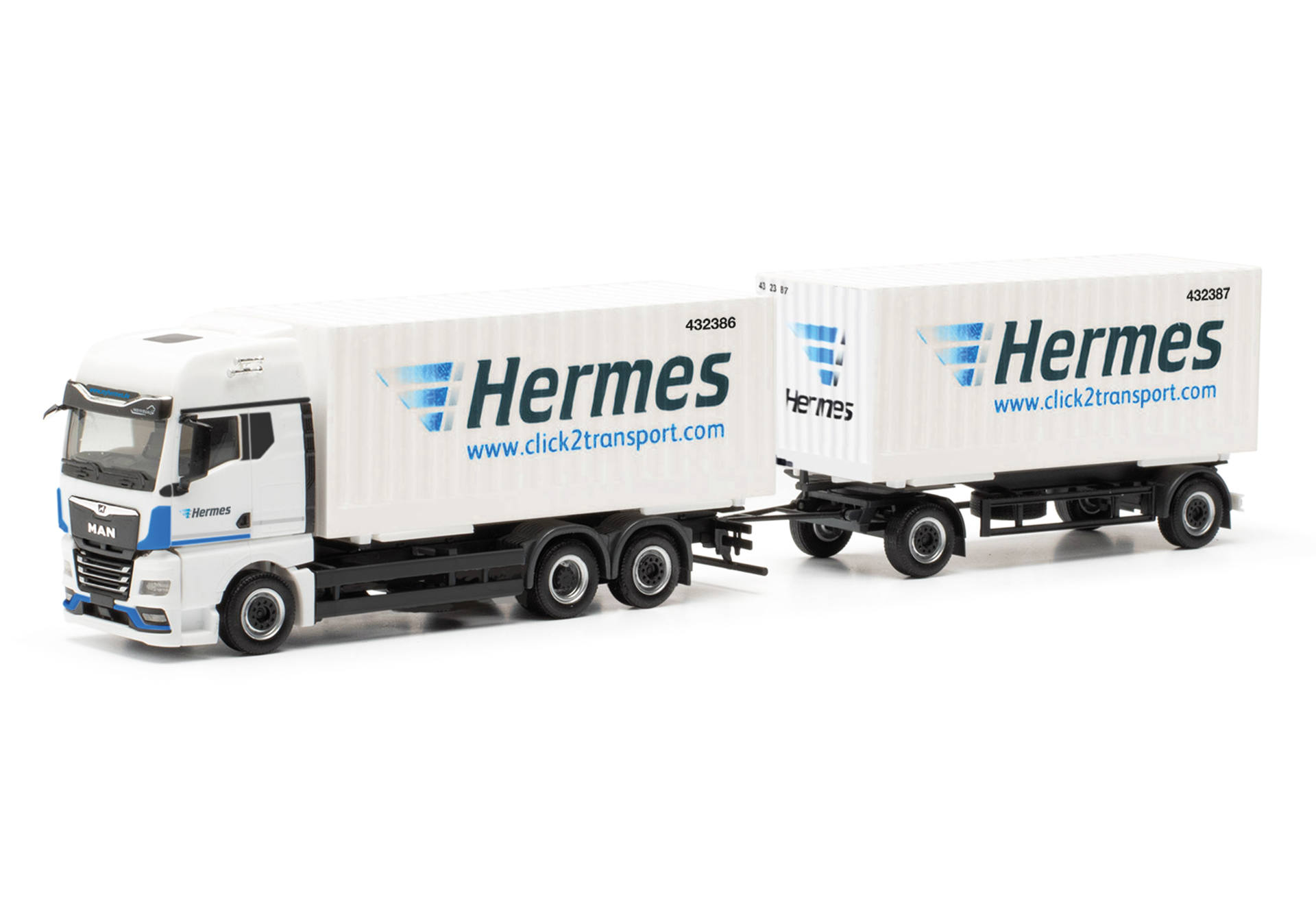 MAN TGX GX interchangeable box trailer "Hermes"