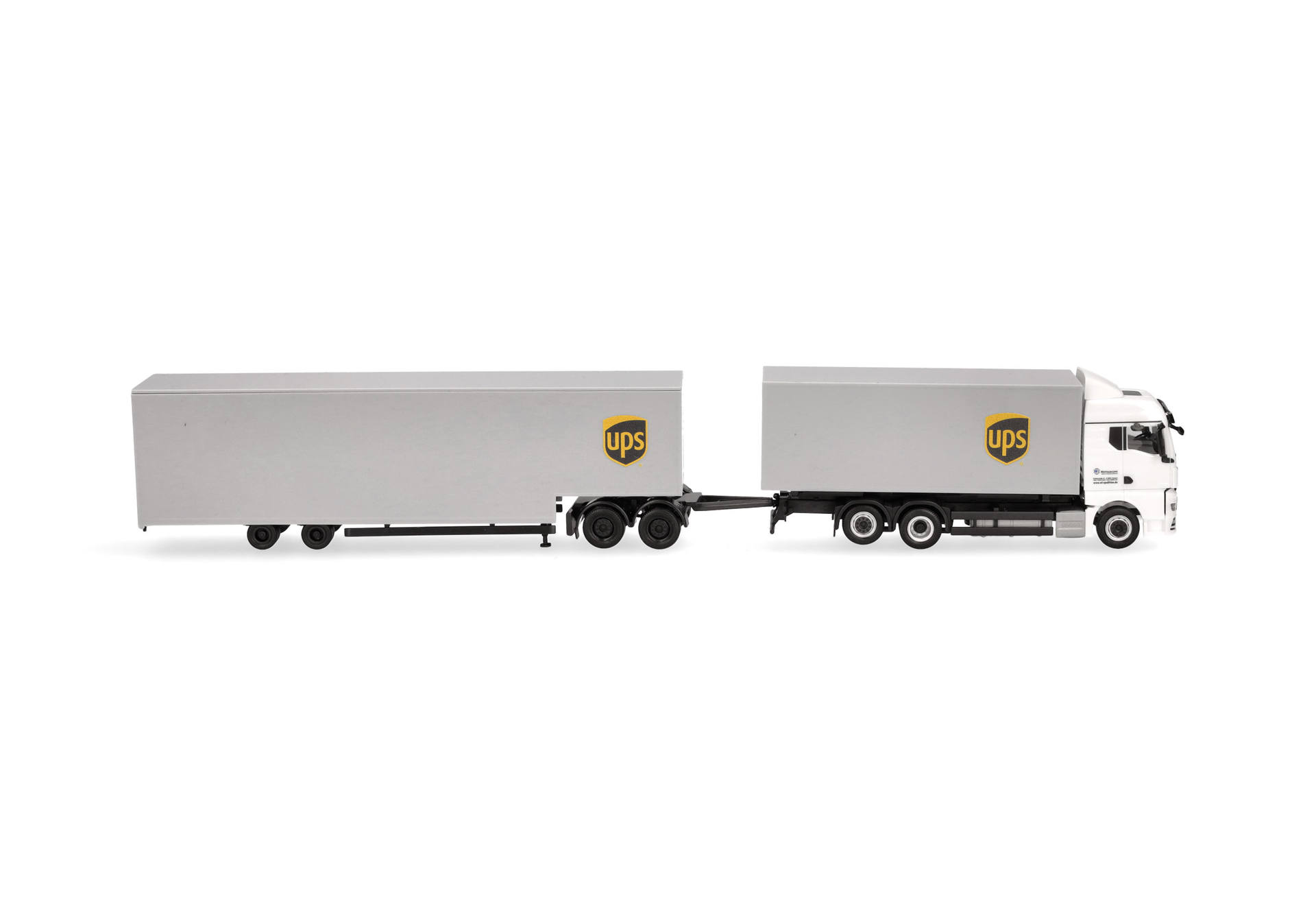 MAN TGX GM interchangeable box truck with jumbo box trailer "UPS"