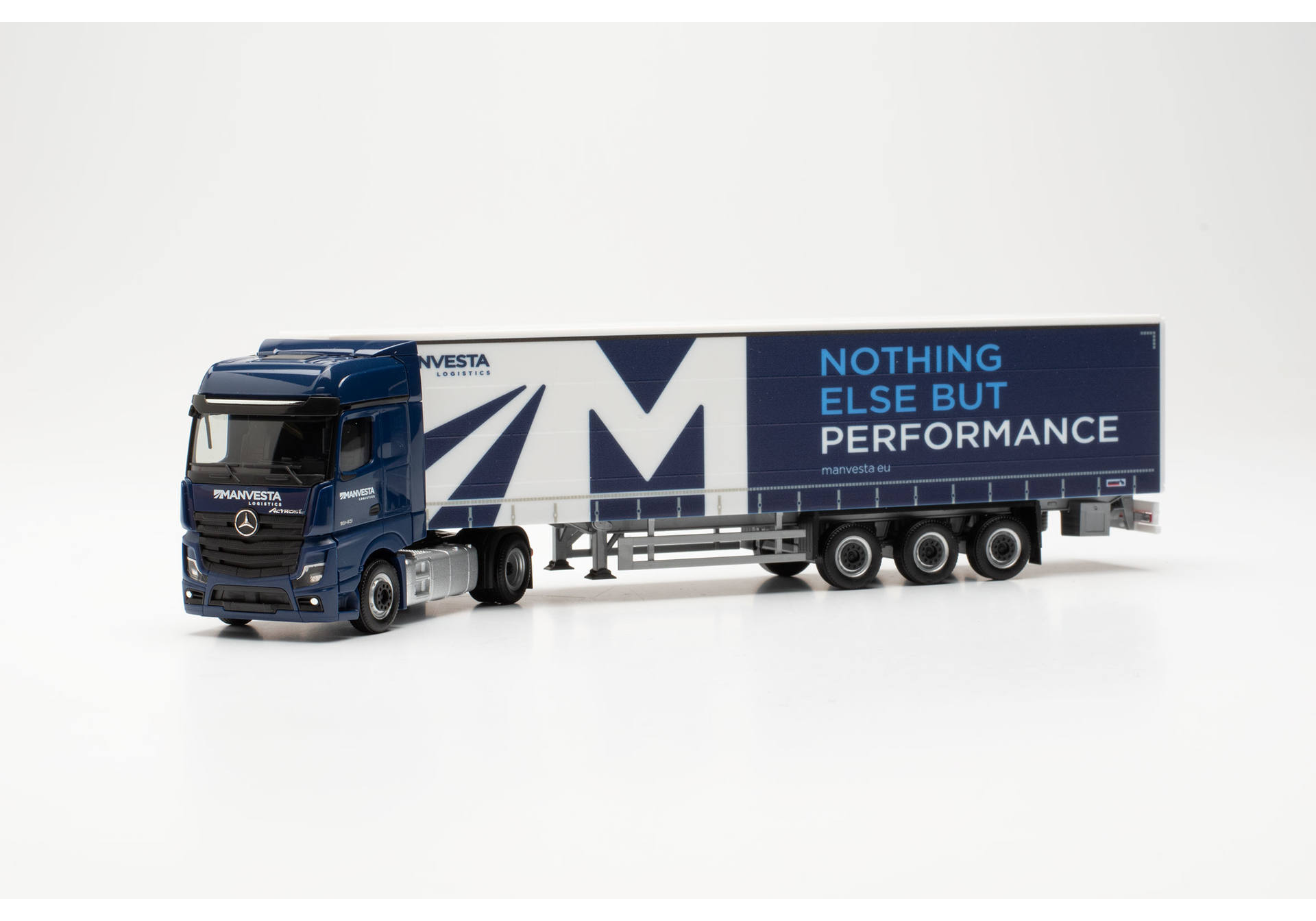 Mercedes-Benz Actros '18 L Bigspace curtain canvas semitrailer truck 'MANVESTA'